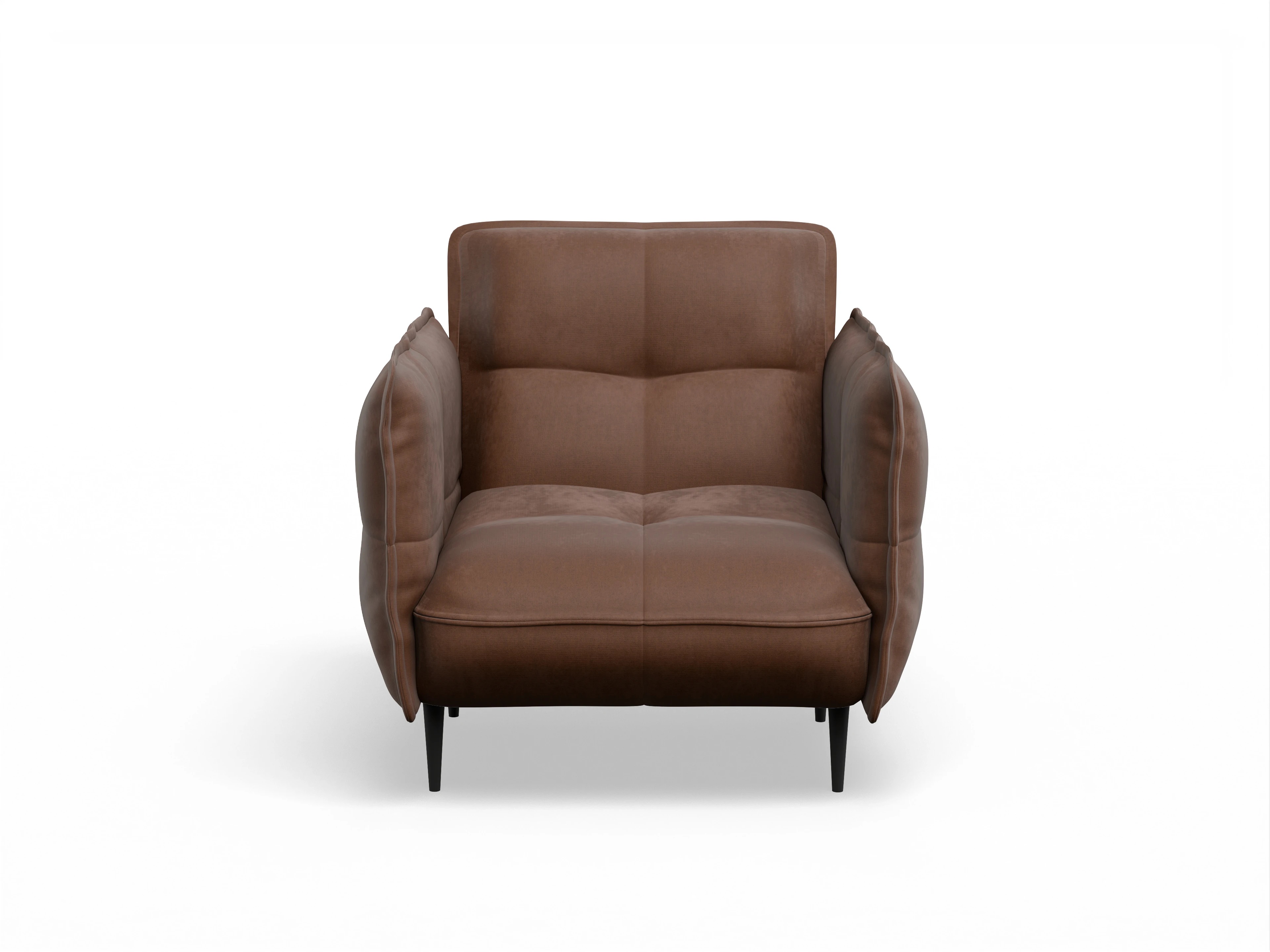 Ansicht des Produktes Marvin-O Klassische Sessel in Stoff Braun