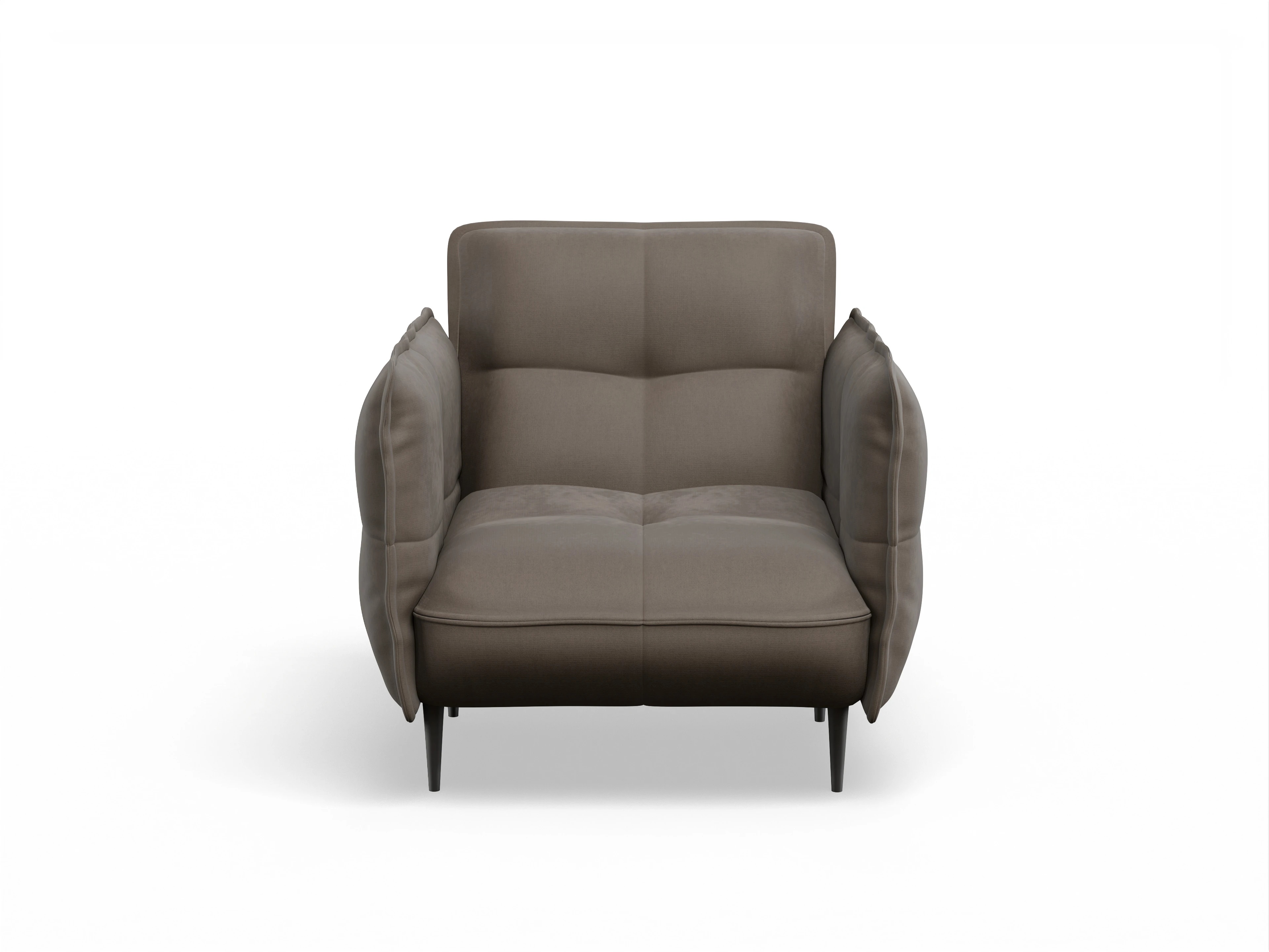 Ansicht des Produktes Marvin-O Klassische Sessel in Stoff Braun