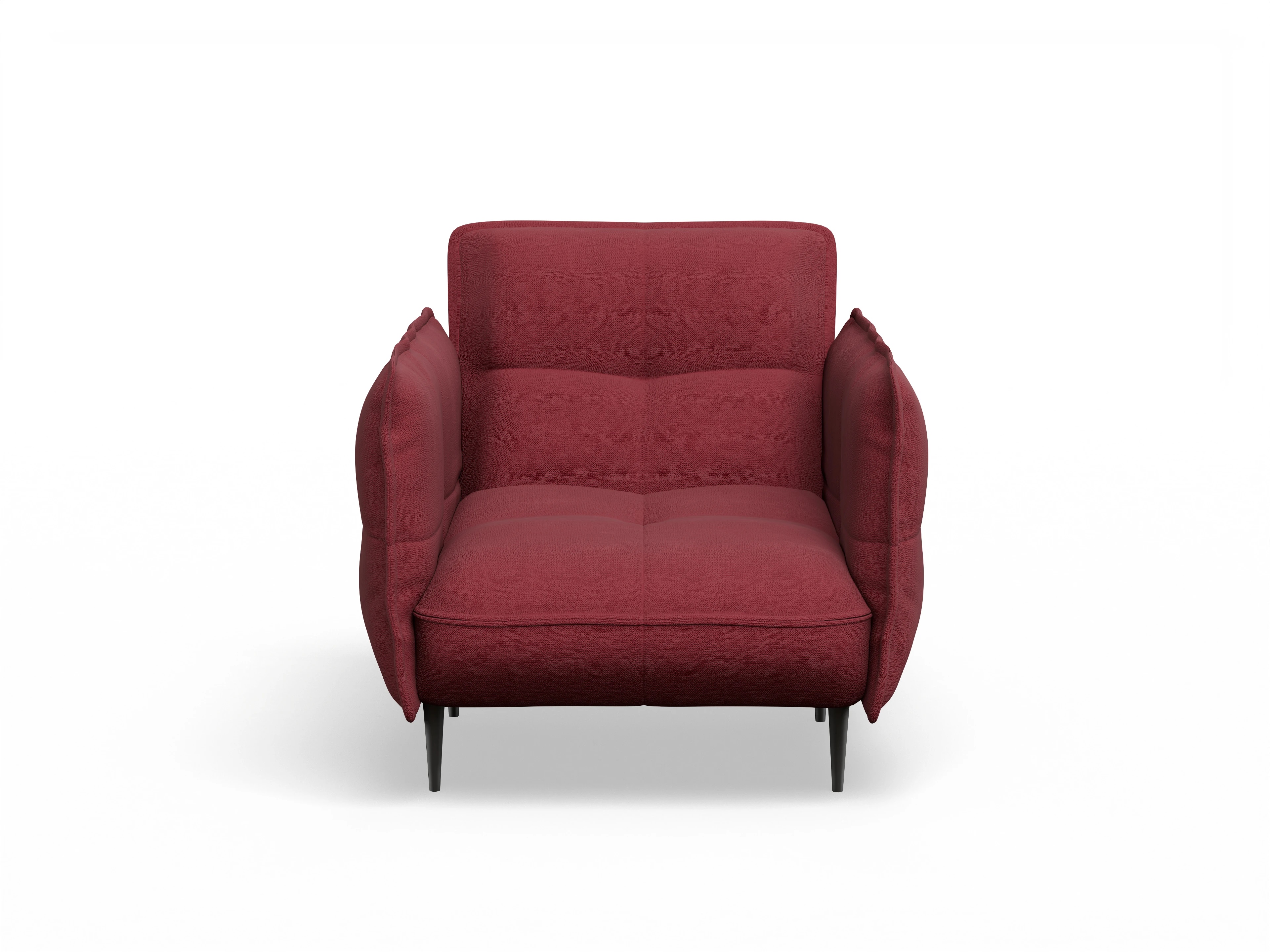 Ansicht des Produktes Marvin-O Klassische Sessel in Stoff Rot