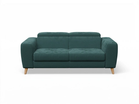 Capua 2,5-Sitzer Sofa mit mot. Relaxfunktion beidseitig Stoff Blau
