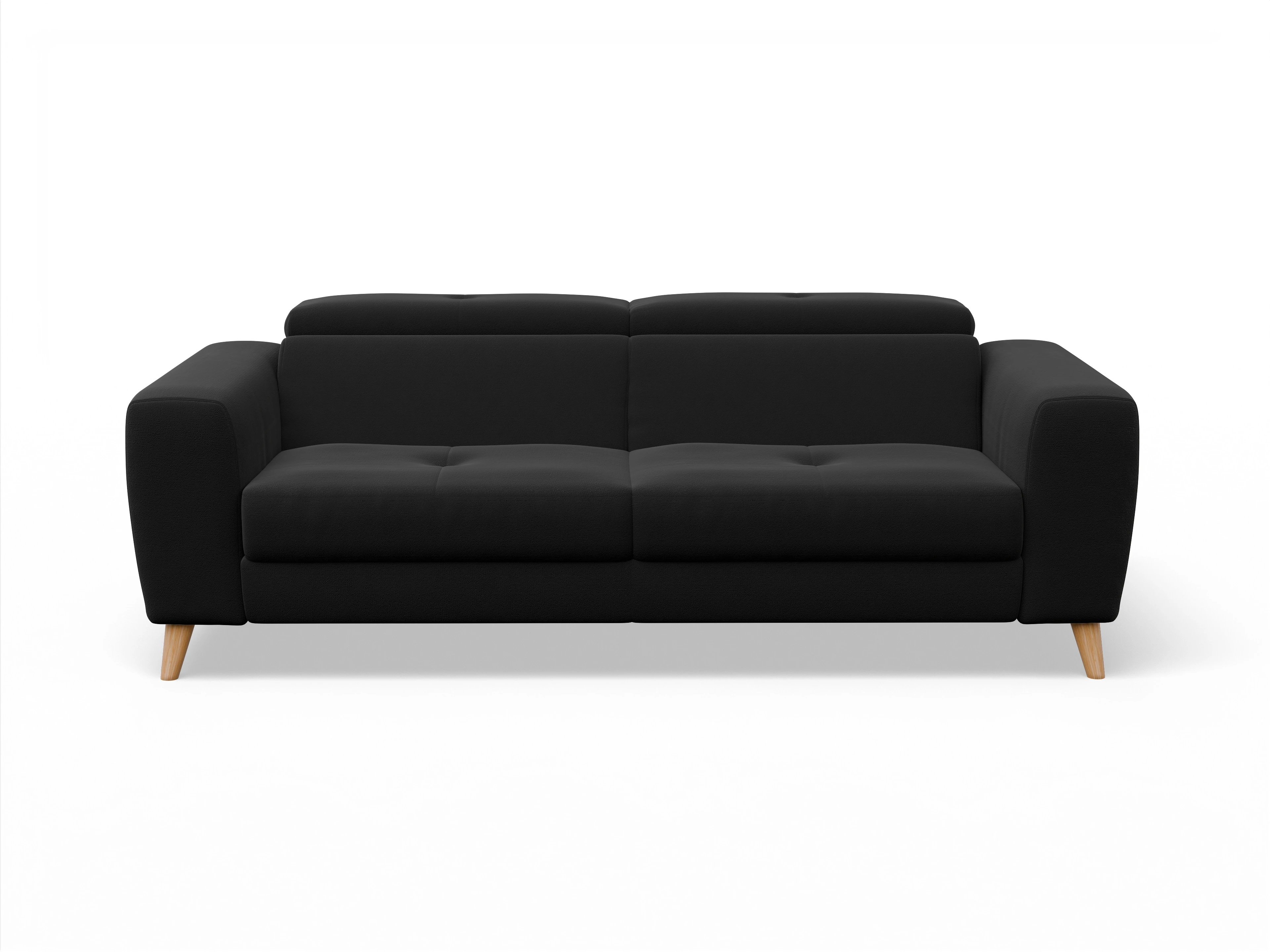 Ansicht des Produktes Capua 3-Sitzer Sofa in Stoff Schwarz
