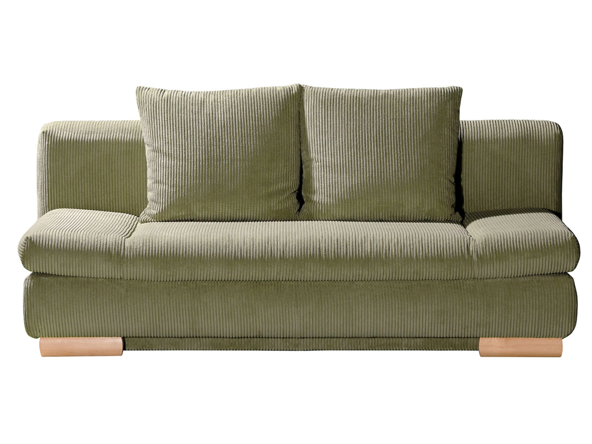 Ansicht des Produktes Anton Schlafsofa Querschläfer in Stoff Grün