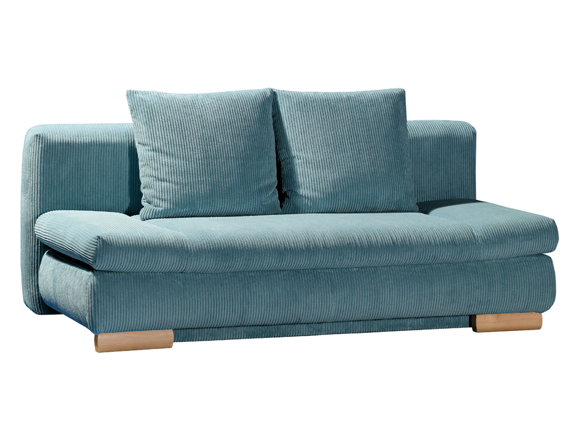 Ansicht des Produktes Anton Schlafsofa Querschläfer in Stoff Blau