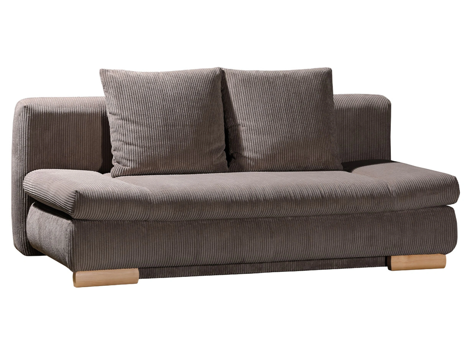 Ansicht des Produktes Anton Schlafsofa Querschläfer in Stoff Braun