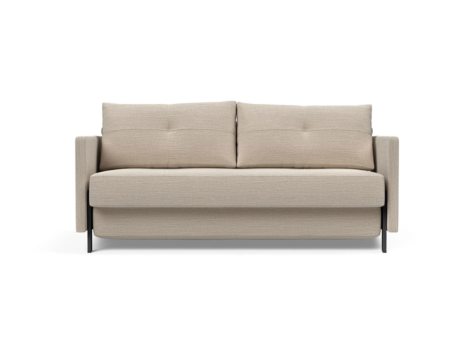 Ansicht des Produktes Cubed Schlafsofa Längsschläfer in Stoff Beige