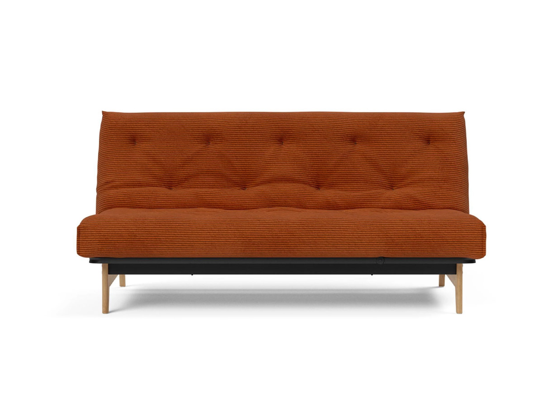 Ansicht des Produktes Aslak Schlafsofa Querschläfer in Stoff Orange