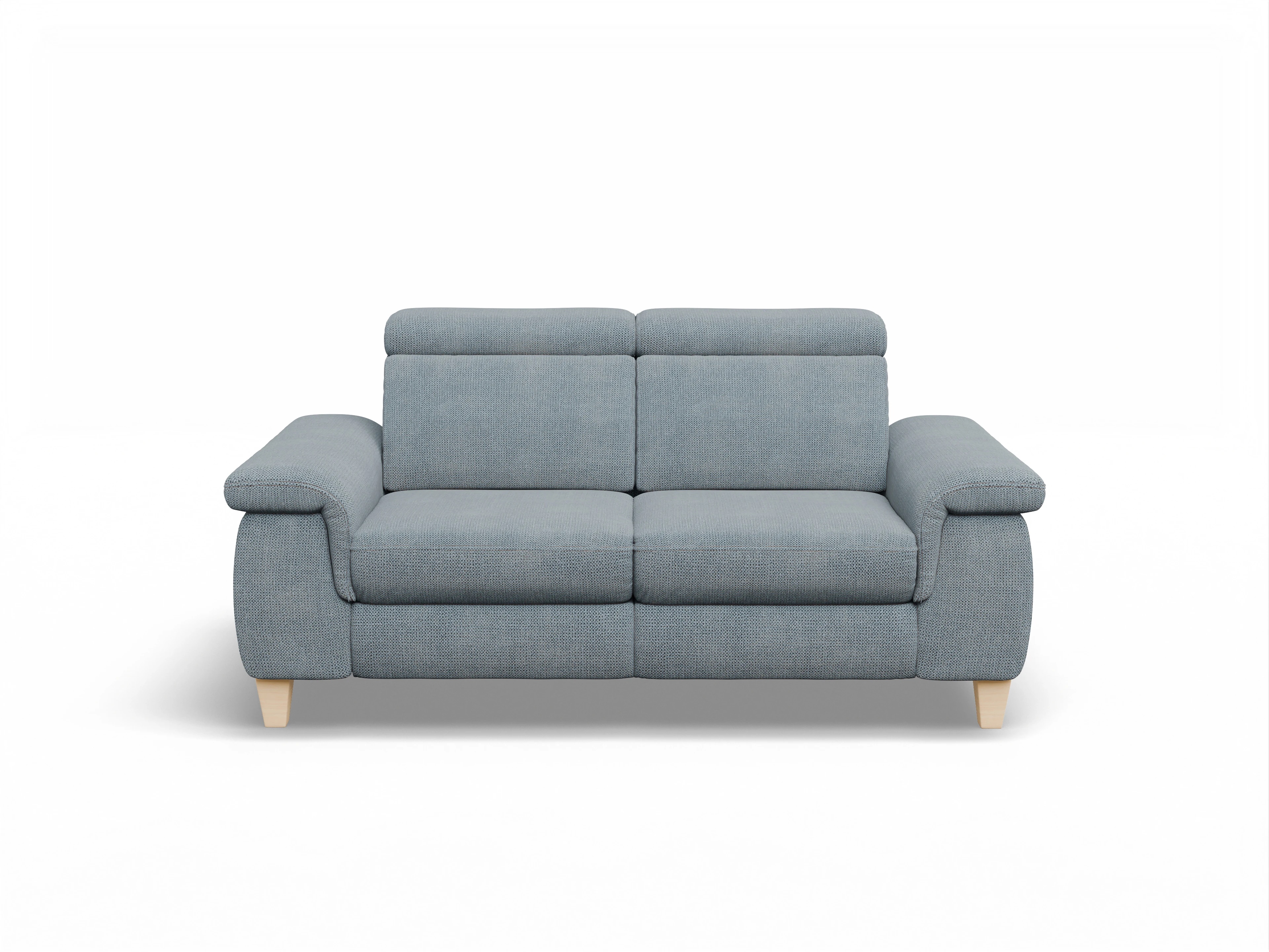 München 2-Sitzer Sofa Ansicht des Produktes München 2-Sitzer Sofa in Stoff Blau