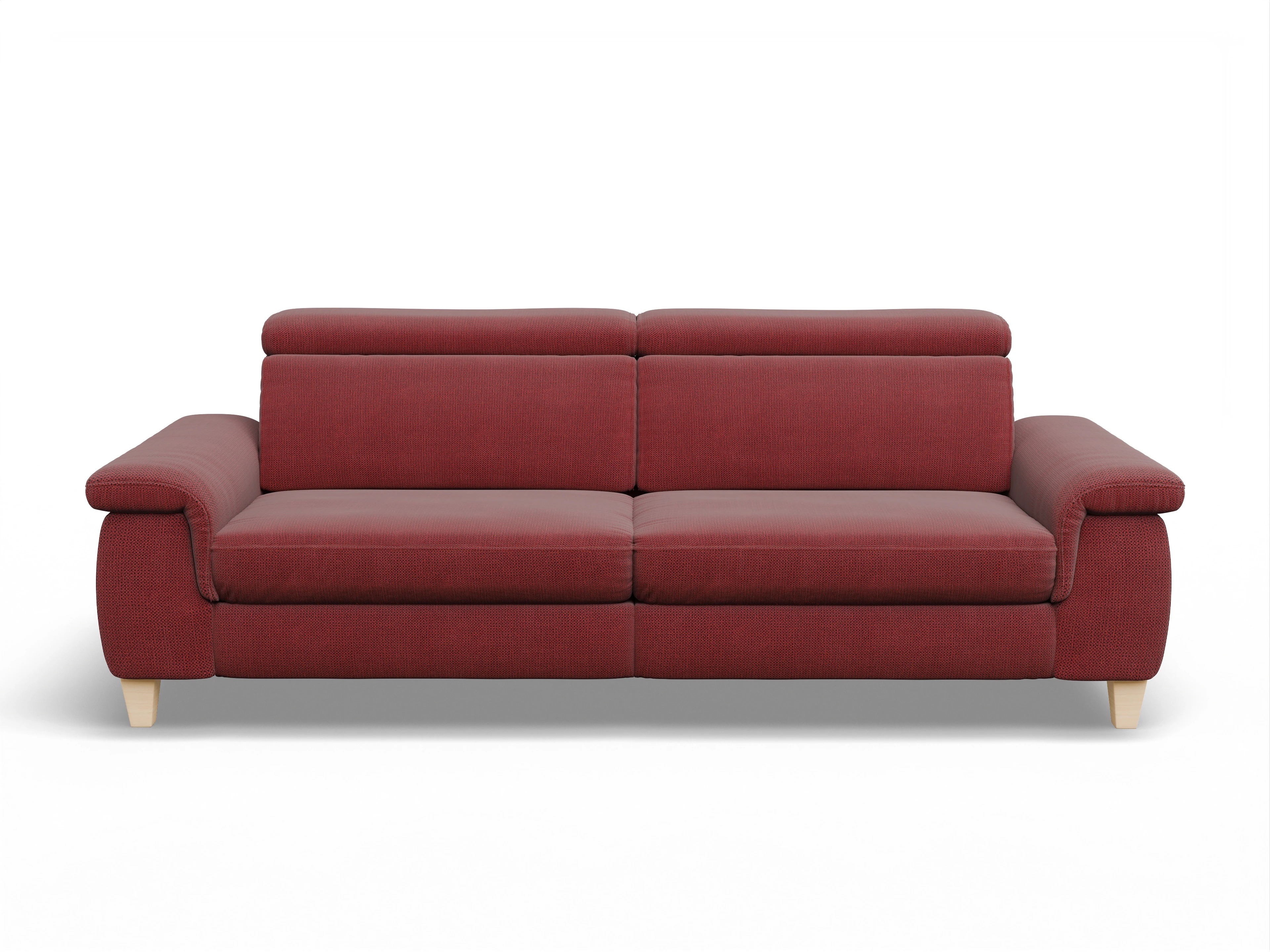 Ansicht des Produktes München 3-Sitzer Sofa in Stoff Rot