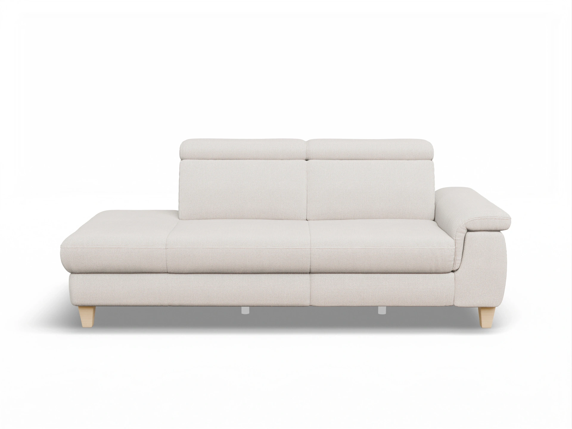 Ansicht des Produktes München Ottomane ohne Bettkasten in Stoff Beige