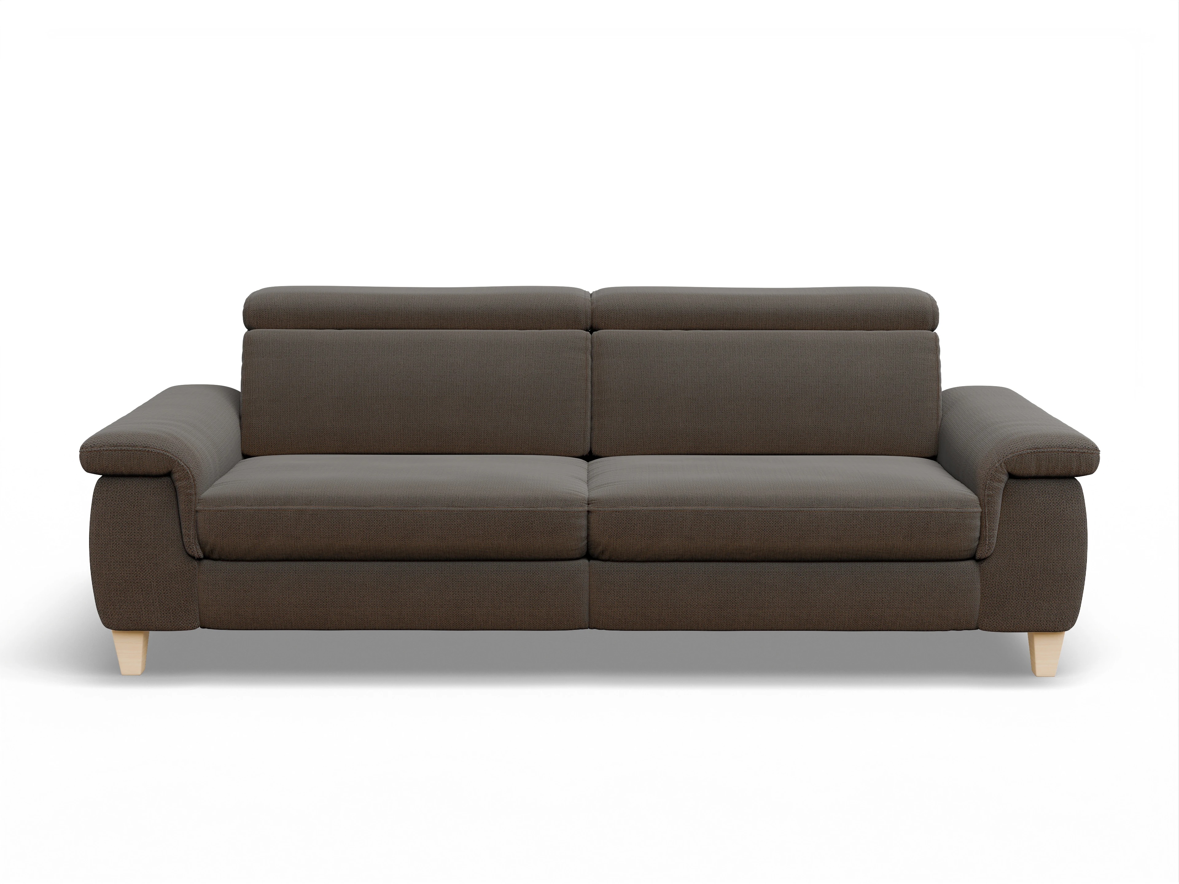 Ansicht des Produktes München 3-Sitzer Sofa in Stoff Braun