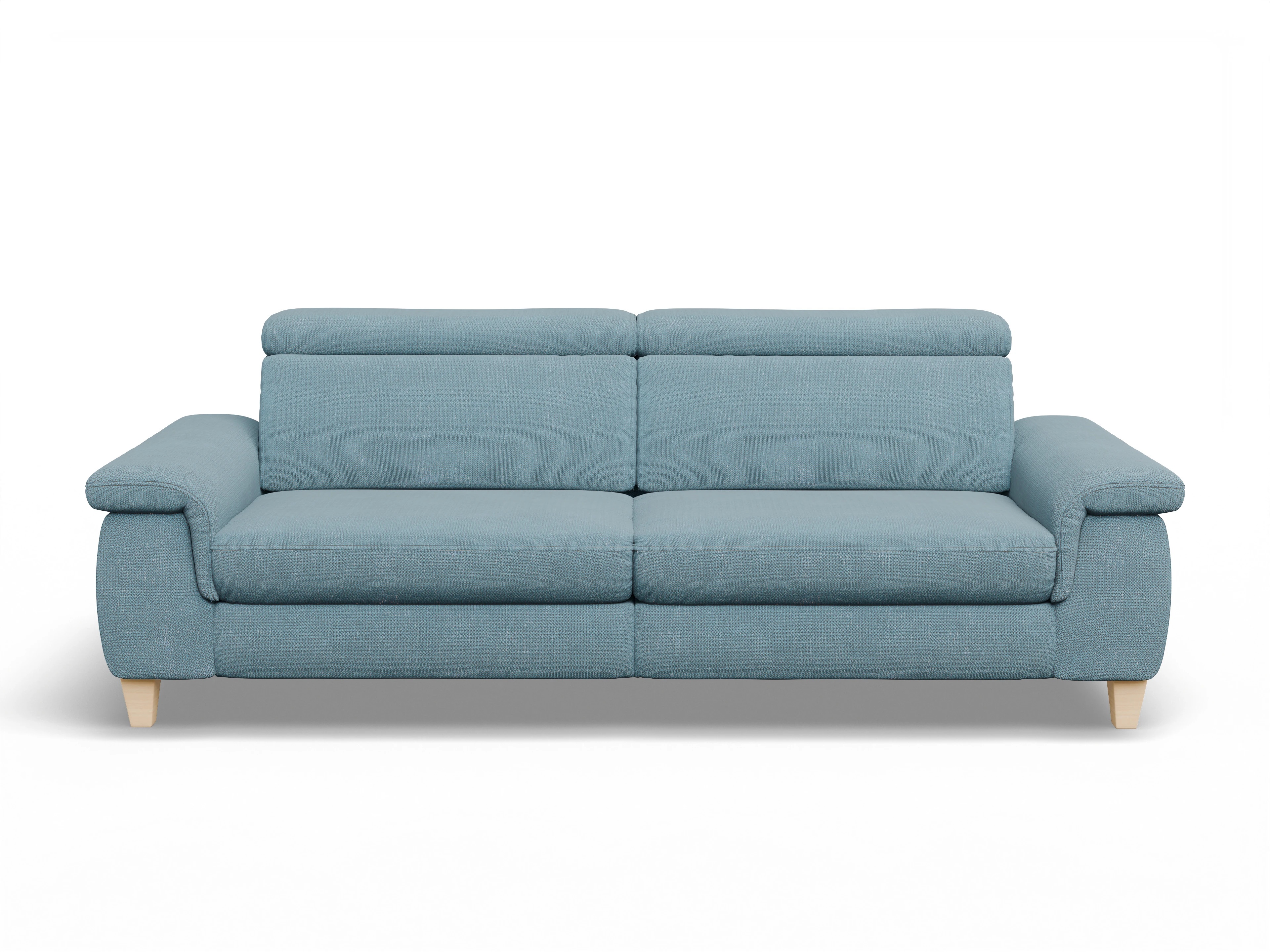 München 3-Sitzer Sofa Ansicht des Produktes München 3-Sitzer Sofa in Stoff Blau