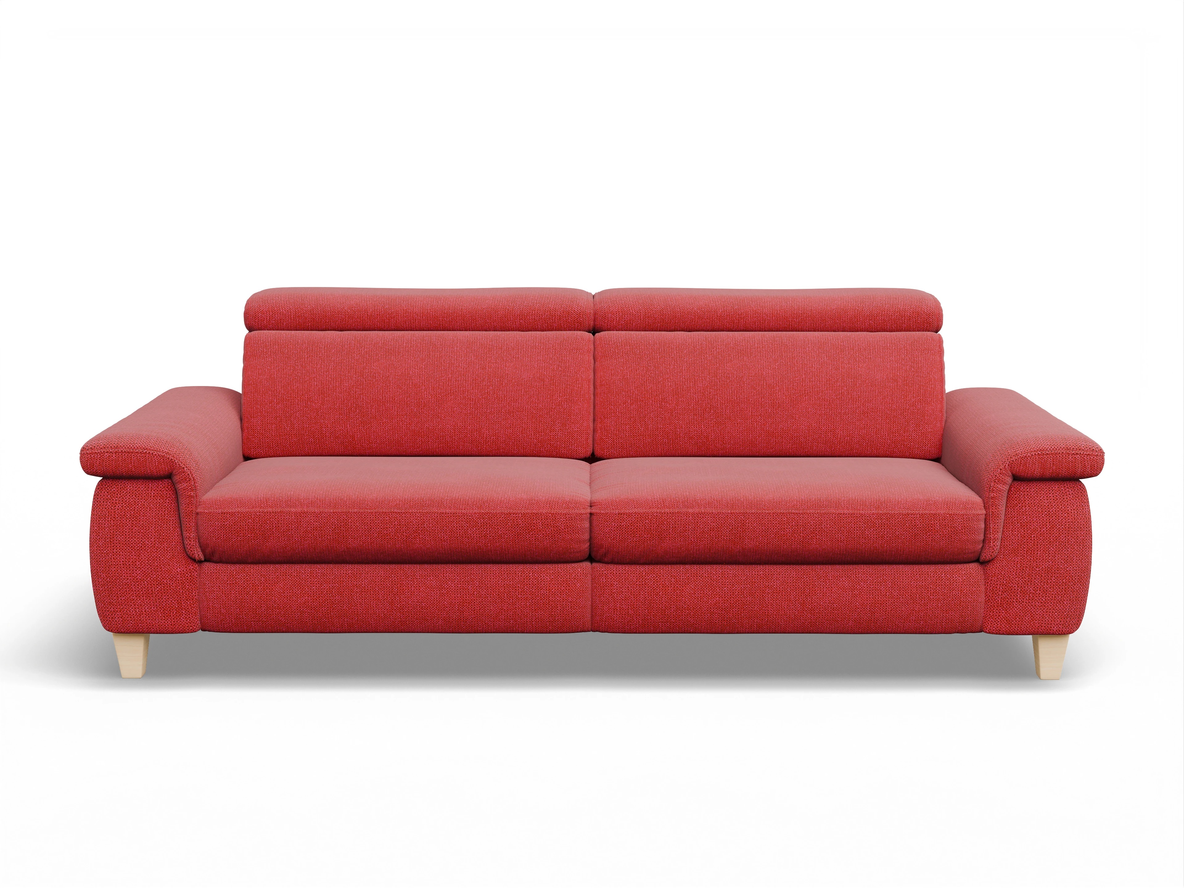 Ansicht des Produktes München 3-Sitzer Sofa in Stoff Rot