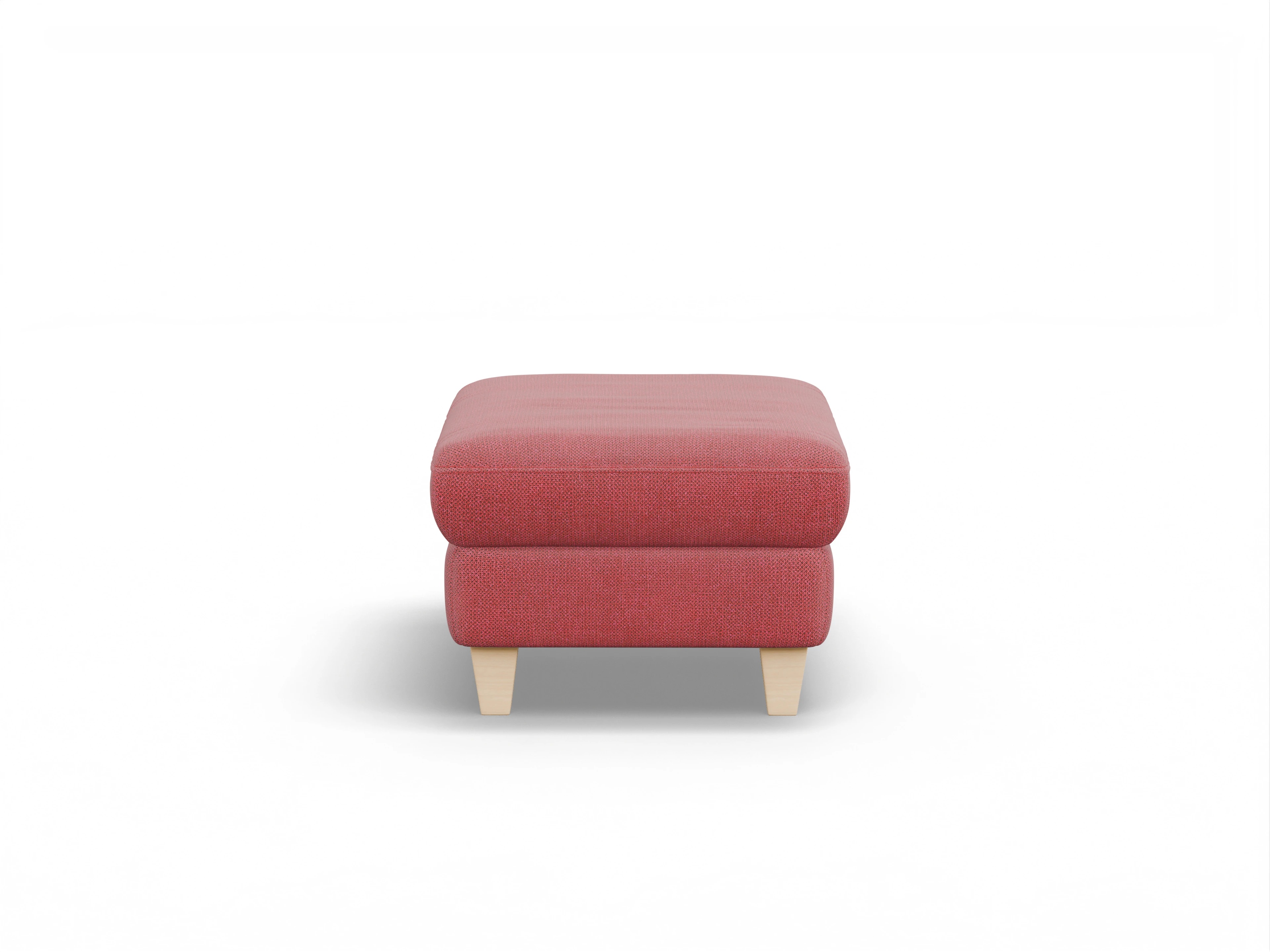 Ansicht des Produktes München Hocker in Stoff Rot