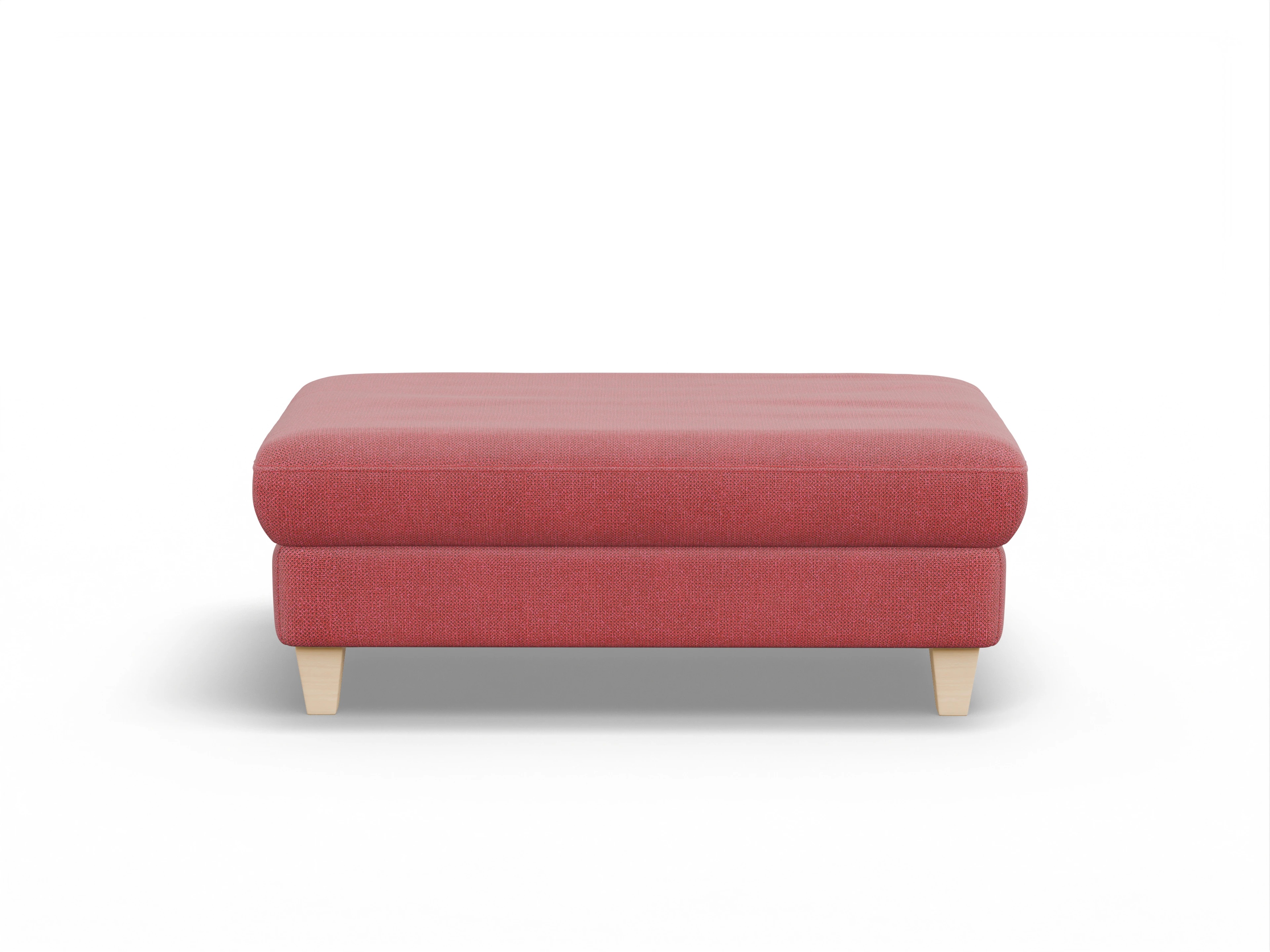 Ansicht des Produktes München Hocker in Stoff Rot