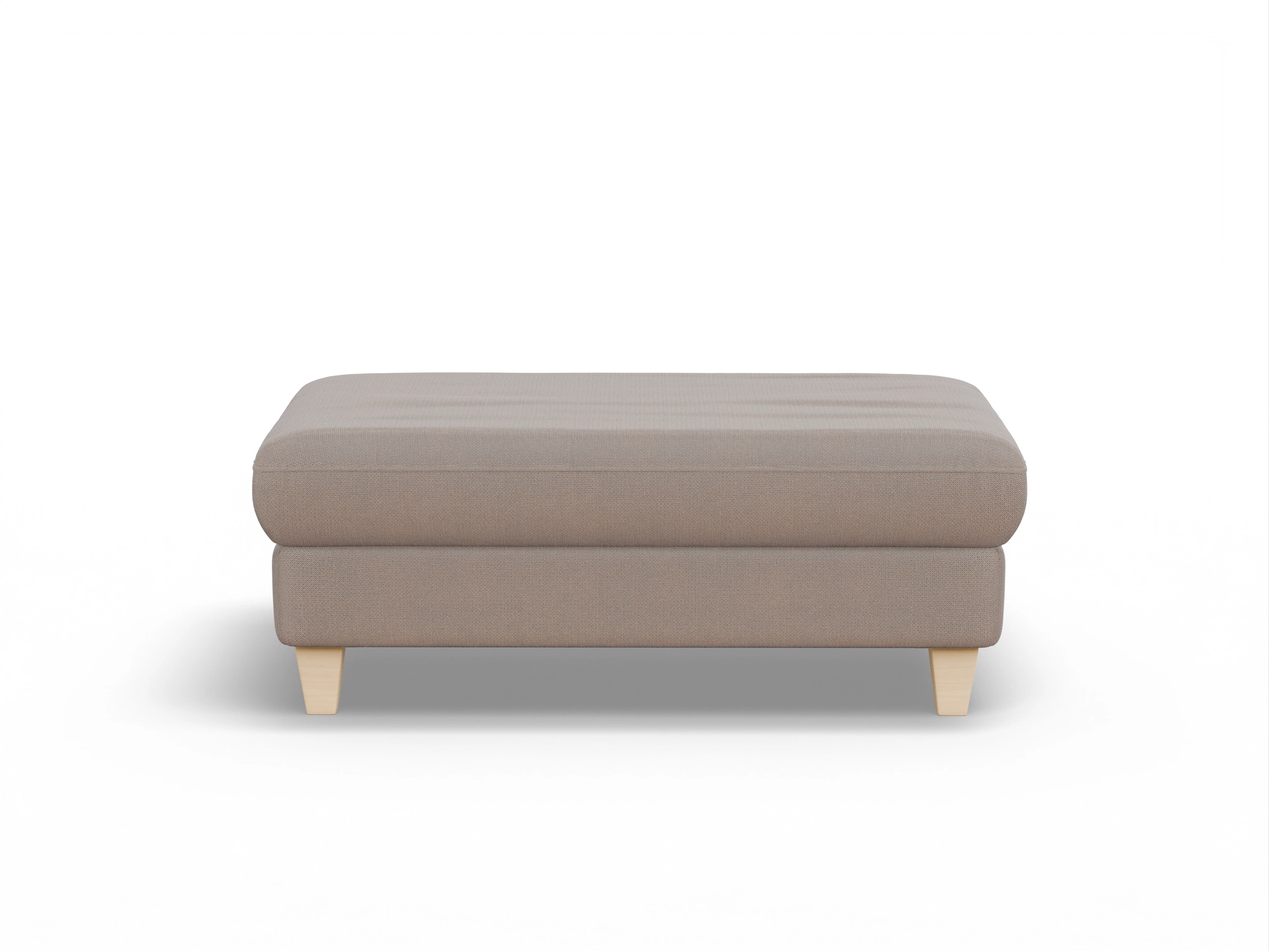 Ansicht des Produktes München Hocker in Stoff Braun