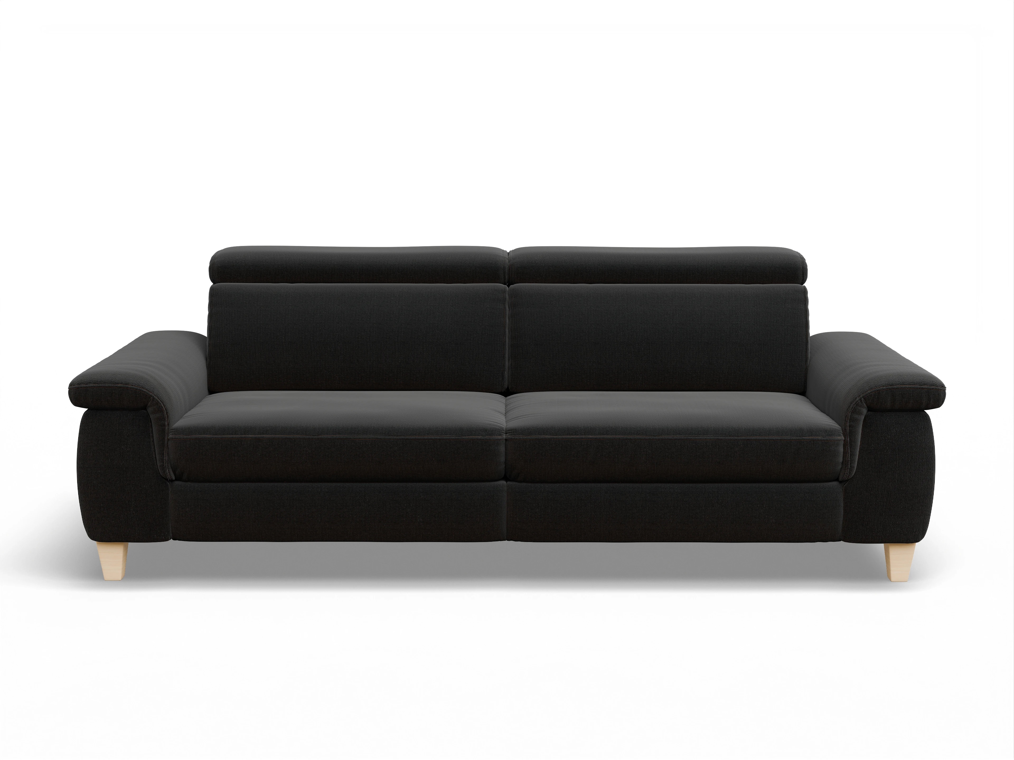 Ansicht des Produktes München 3-Sitzer Sofa in Stoff Schwarz