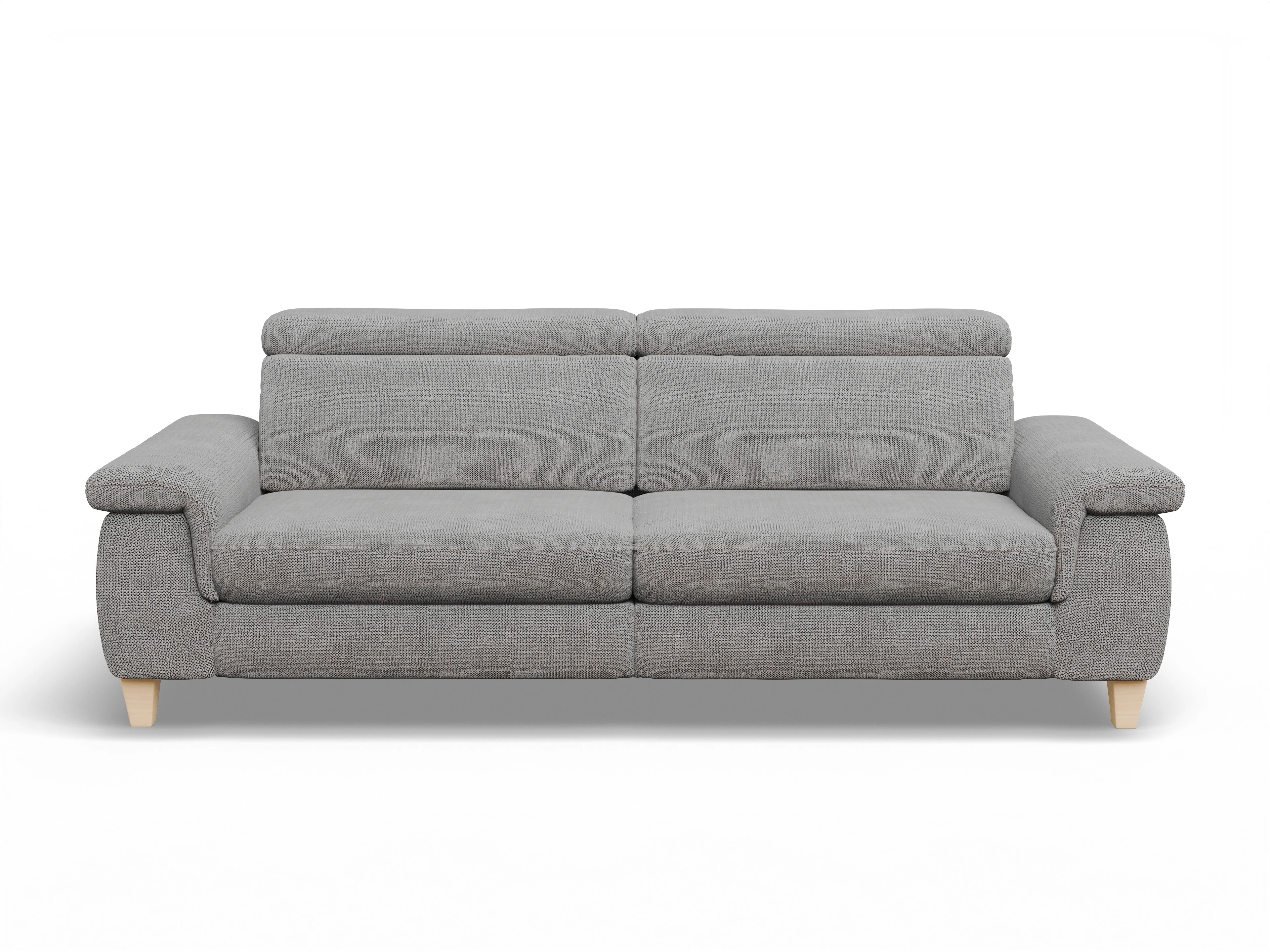 München 3-Sitzer Sofa Ansicht des Produktes München 3-Sitzer Sofa in Stoff Grau