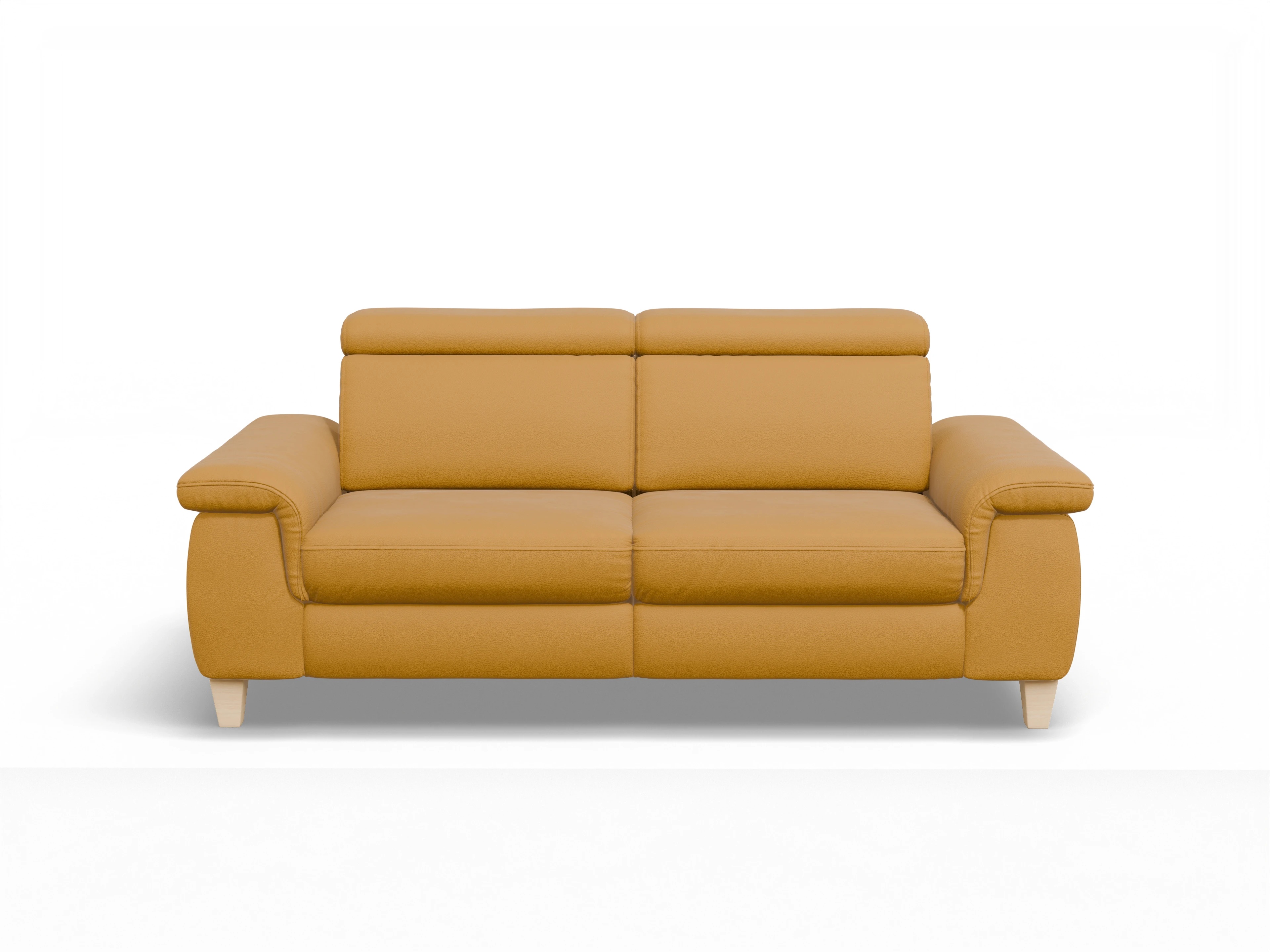 München 2,5-Sitzer Sofa Ansicht des Produktes München 2,5-Sitzer Sofa in Leder Gelb
