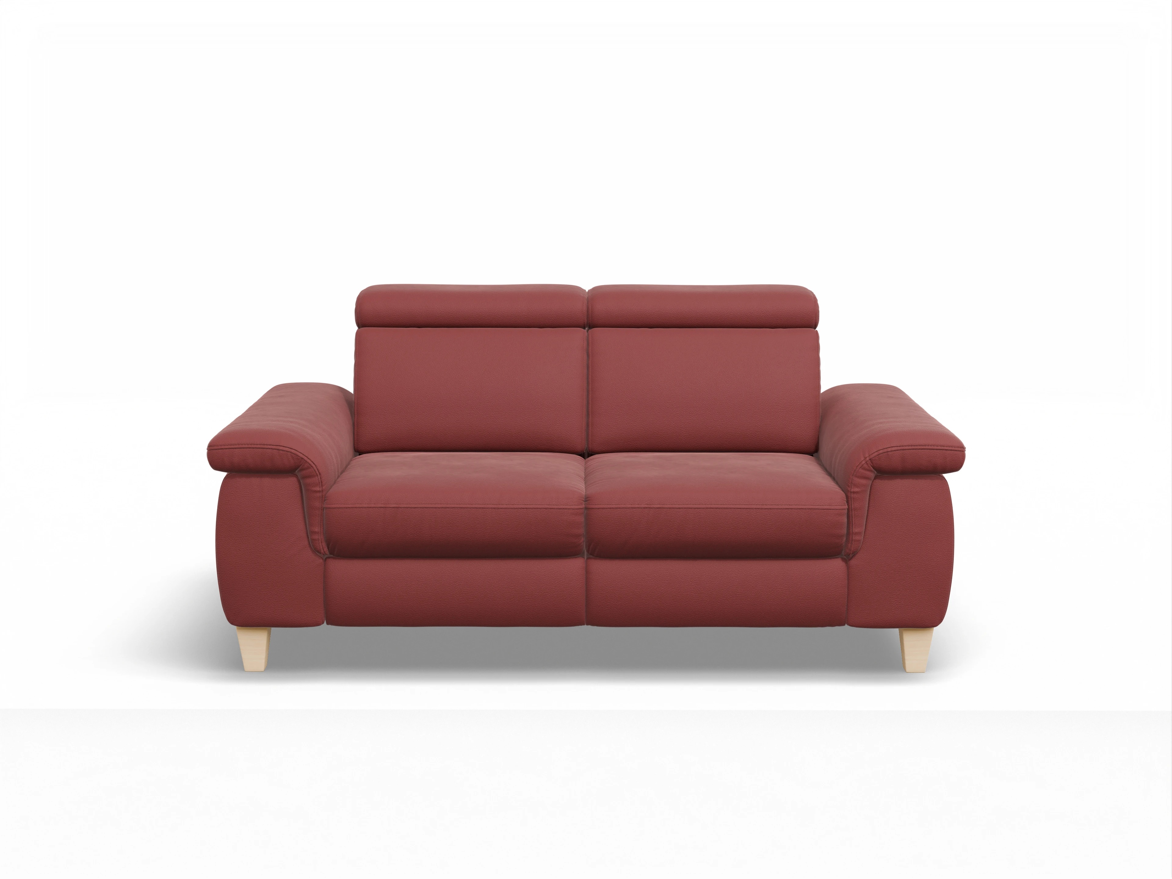 Ansicht des Produktes München 2-Sitzer Sofa in Leder Rot