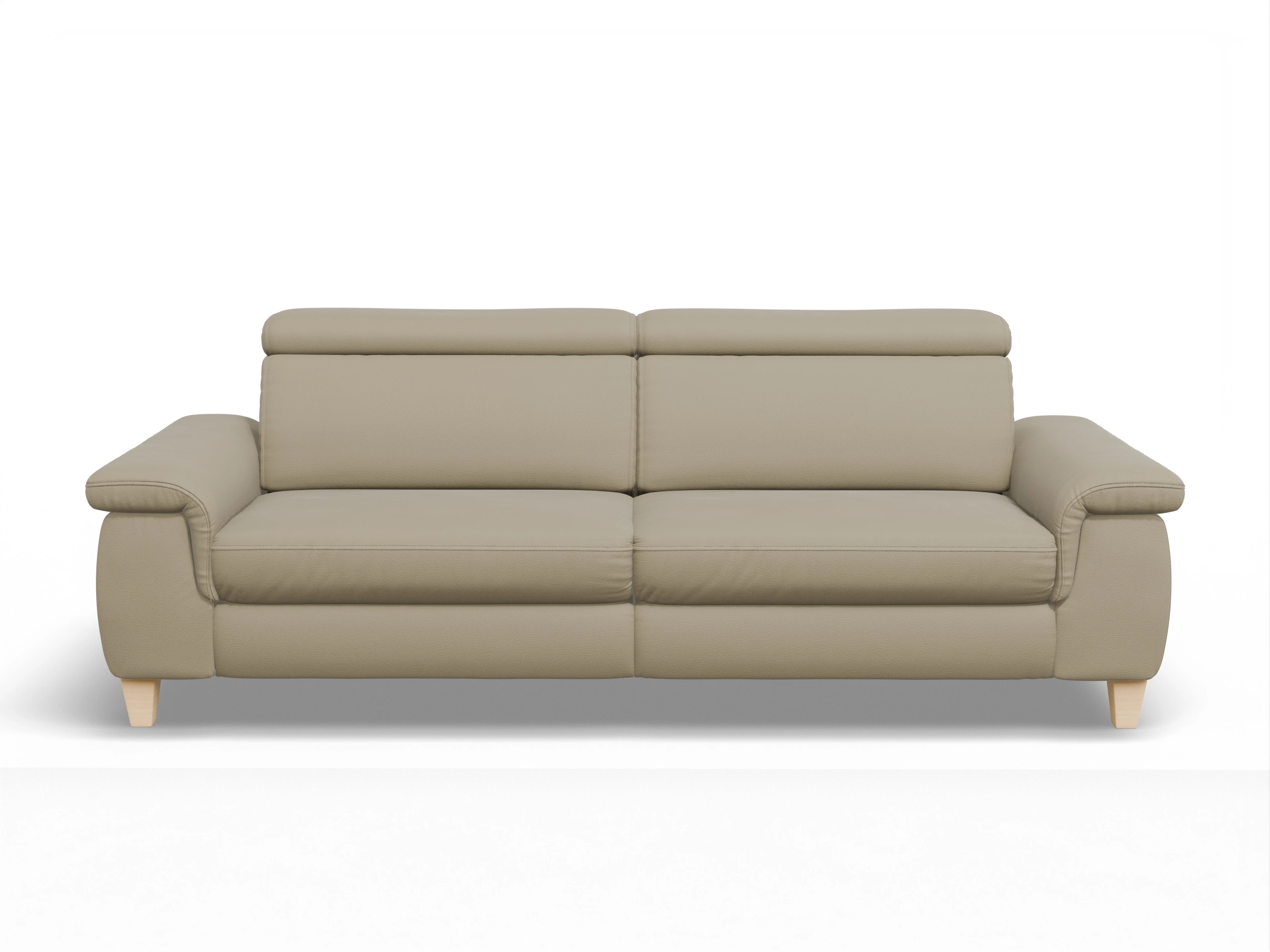München 3-Sitzer Sofa Ansicht des Produktes München 3-Sitzer Sofa in Leder Braun