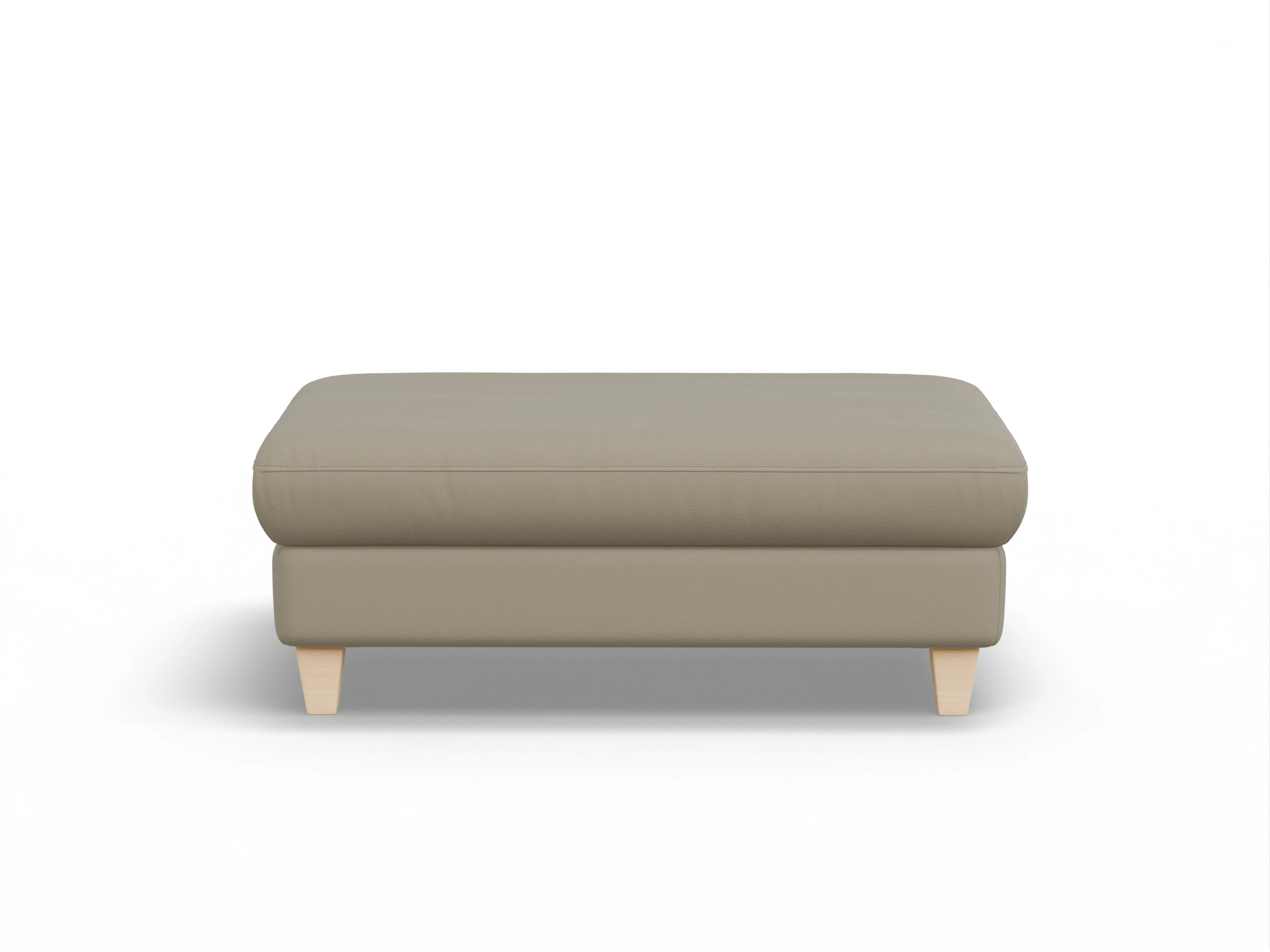 Ansicht des Produktes München Hocker in Leder Braun
