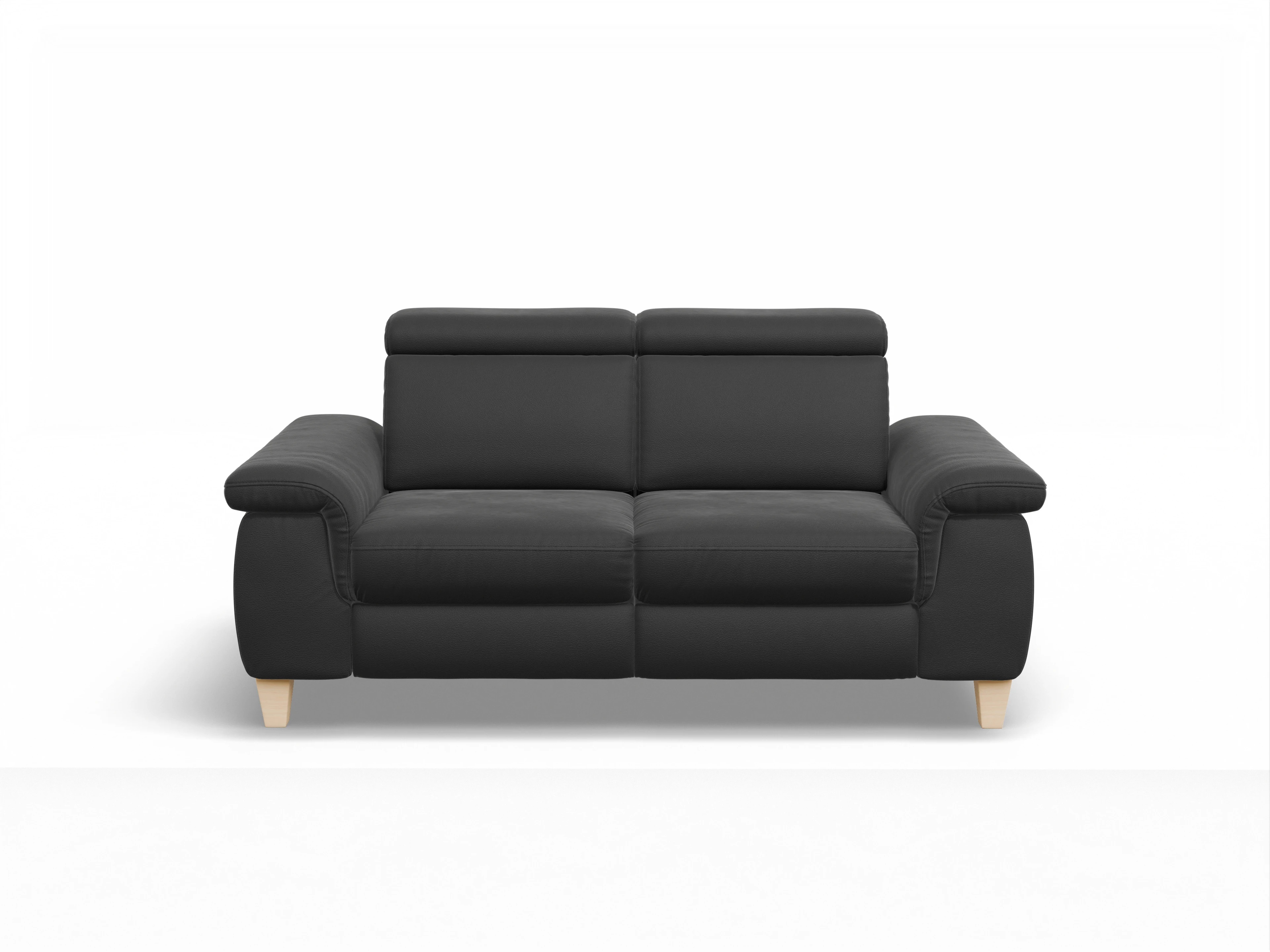 München 2-Sitzer Sofa Ansicht des Produktes München 2-Sitzer Sofa in Leder Schwarz