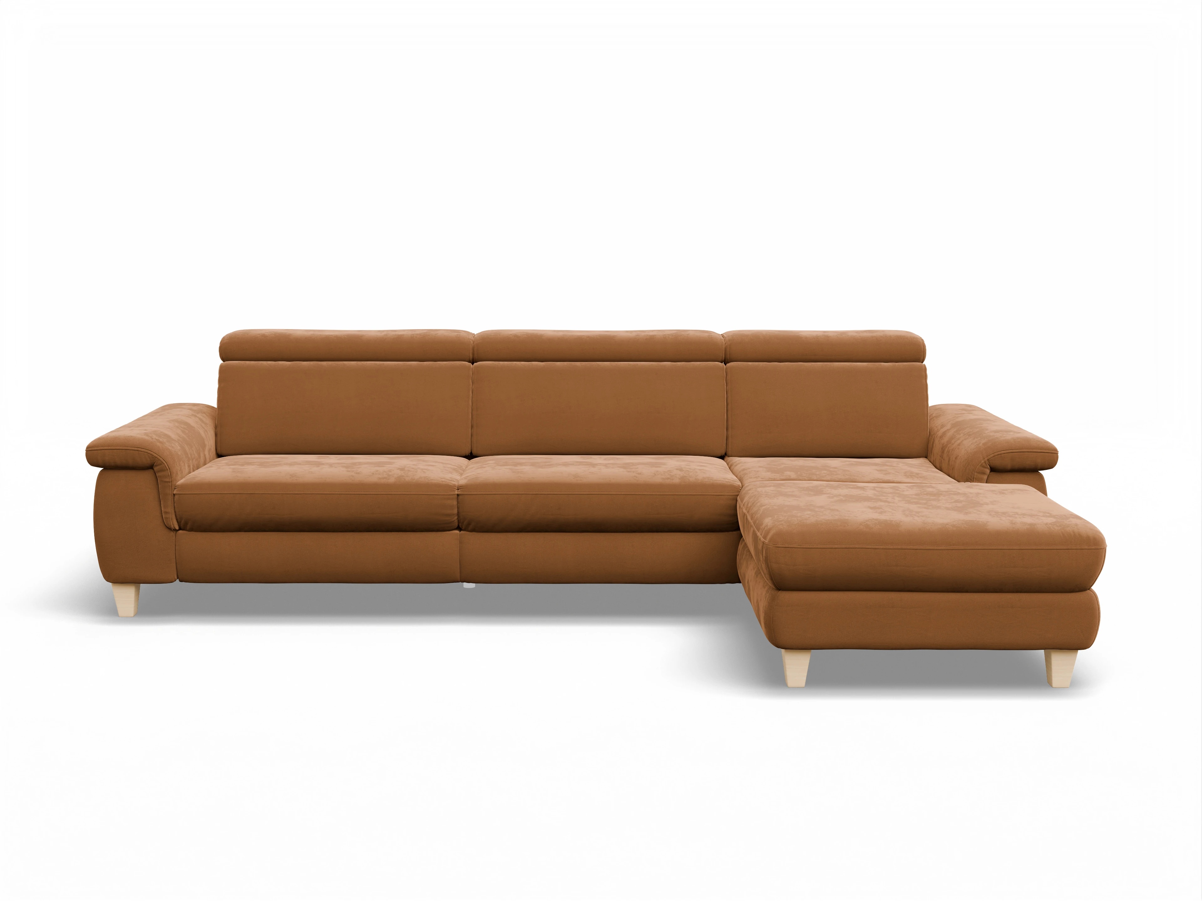 München LO Large R Ansicht des Produktes München Ecksofa rechts Abschluss offen in Stoff Gelb