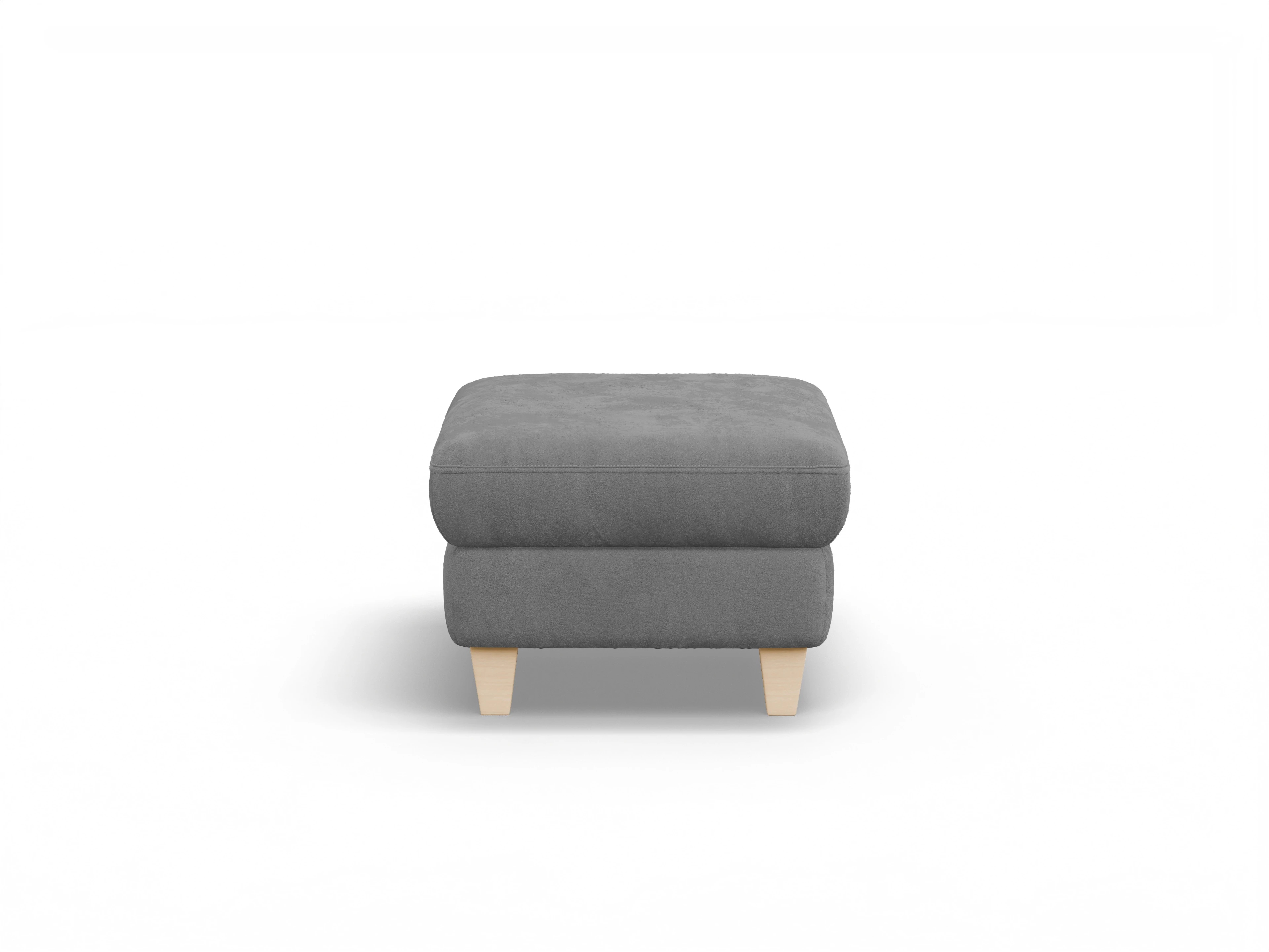Ansicht des Produktes München Hocker in Stoff Grau