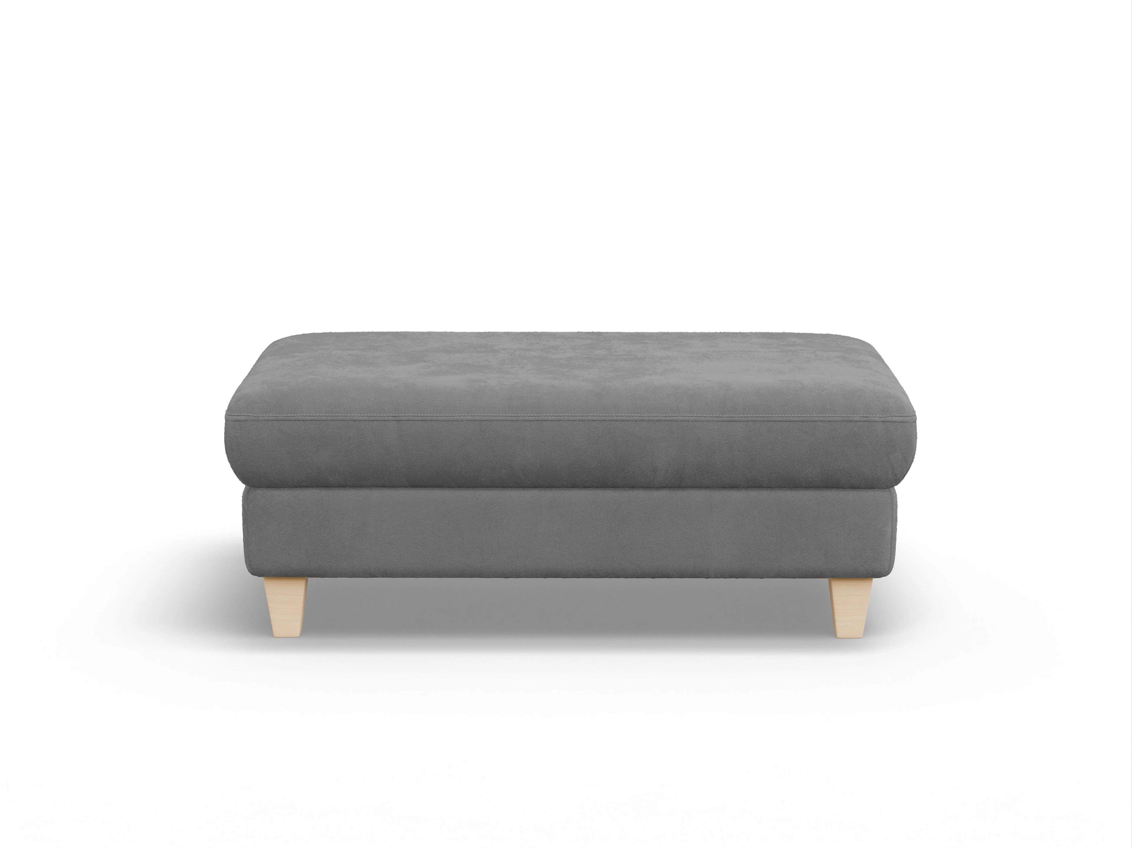 Ansicht des Produktes München Hocker in Stoff Grau