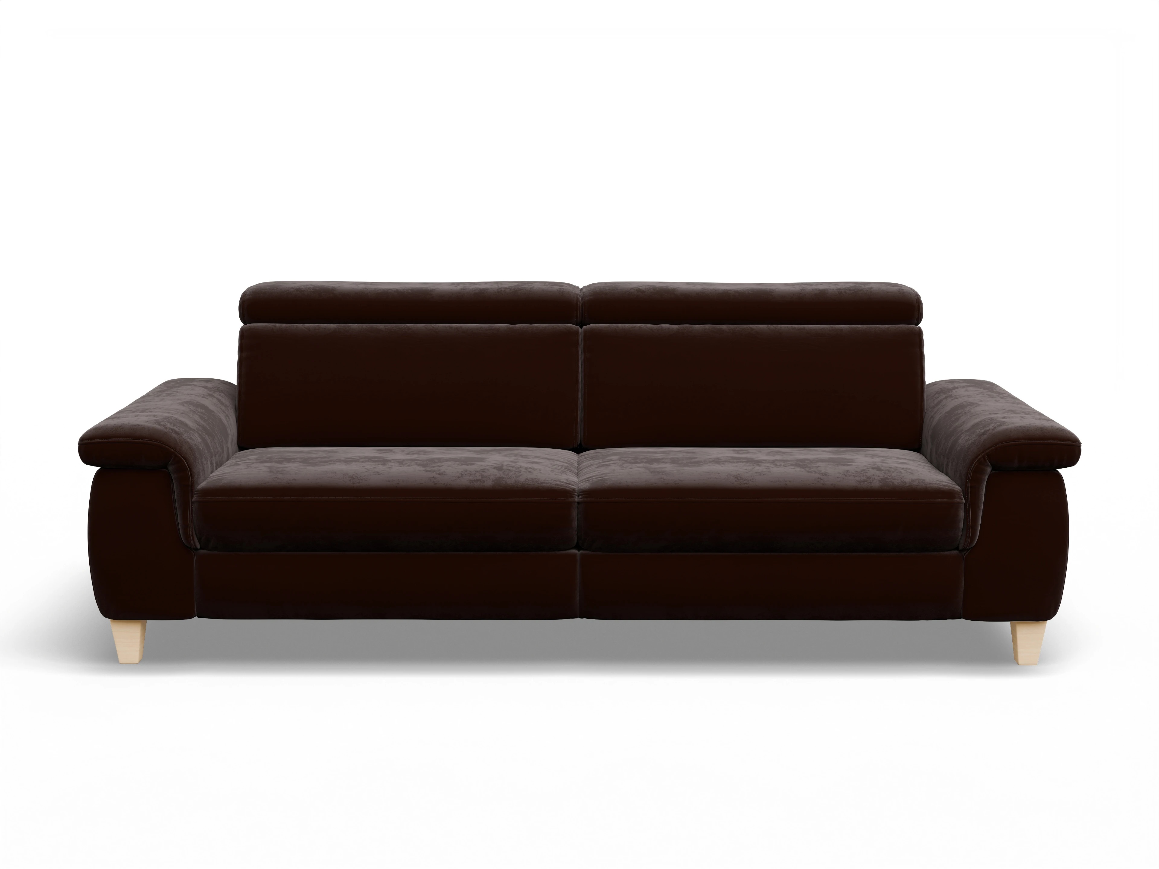 Ansicht des Produktes München 3-Sitzer Sofa in Stoff Braun