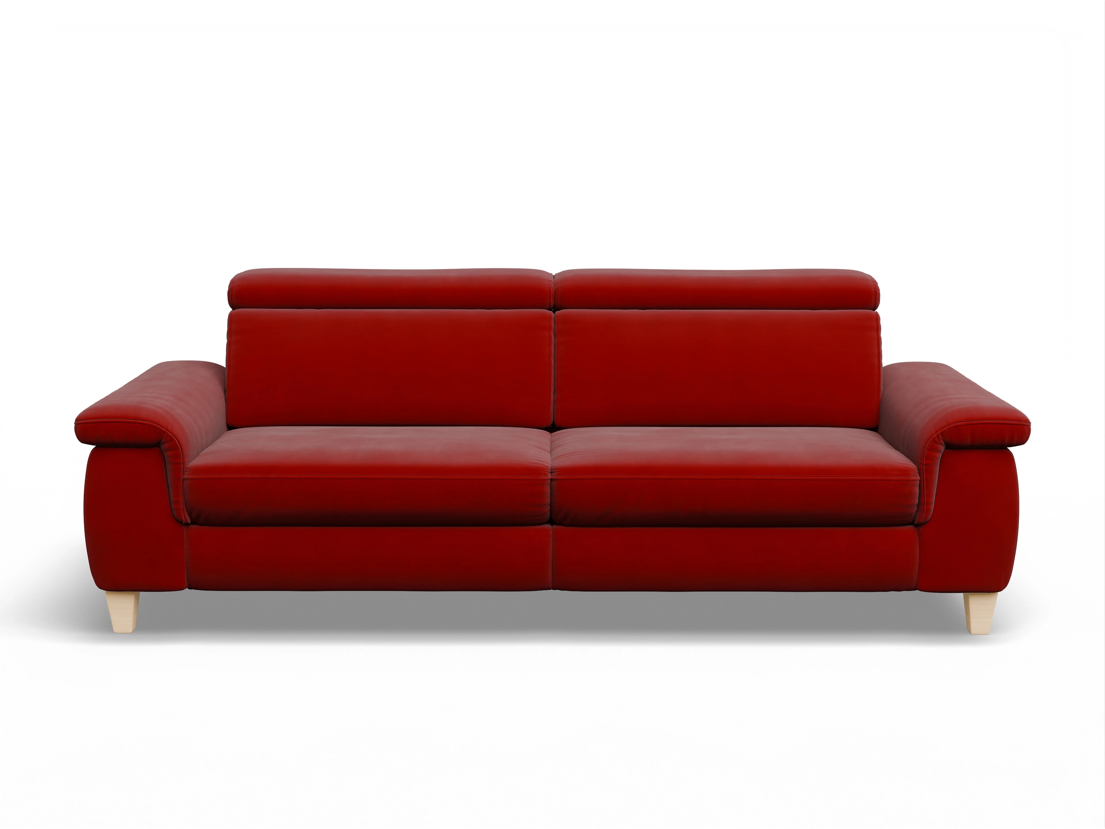 Ansicht des Produktes München 3-Sitzer Sofa in Stoff Rot