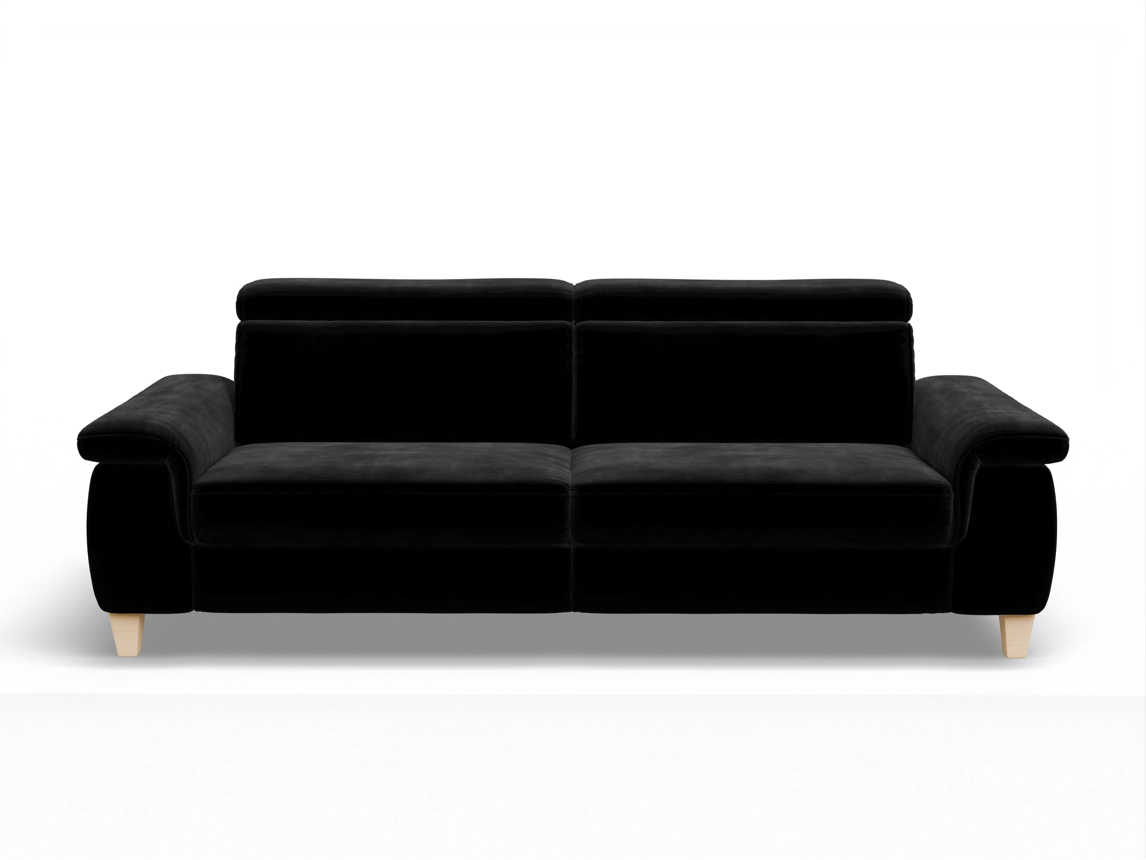 München 3-Sitzer Sofa Ansicht des Produktes München 3-Sitzer Sofa in Stoff Schwarz