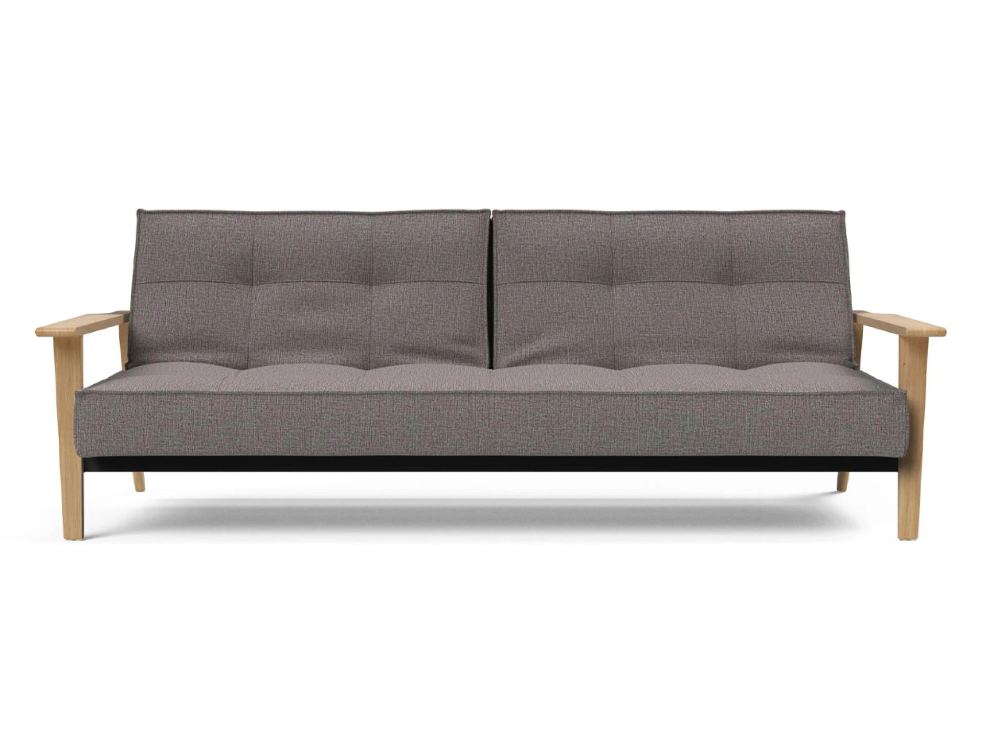 Ansicht des Produktes Splitback Schlafsofa Querschläfer in Stoff Grau