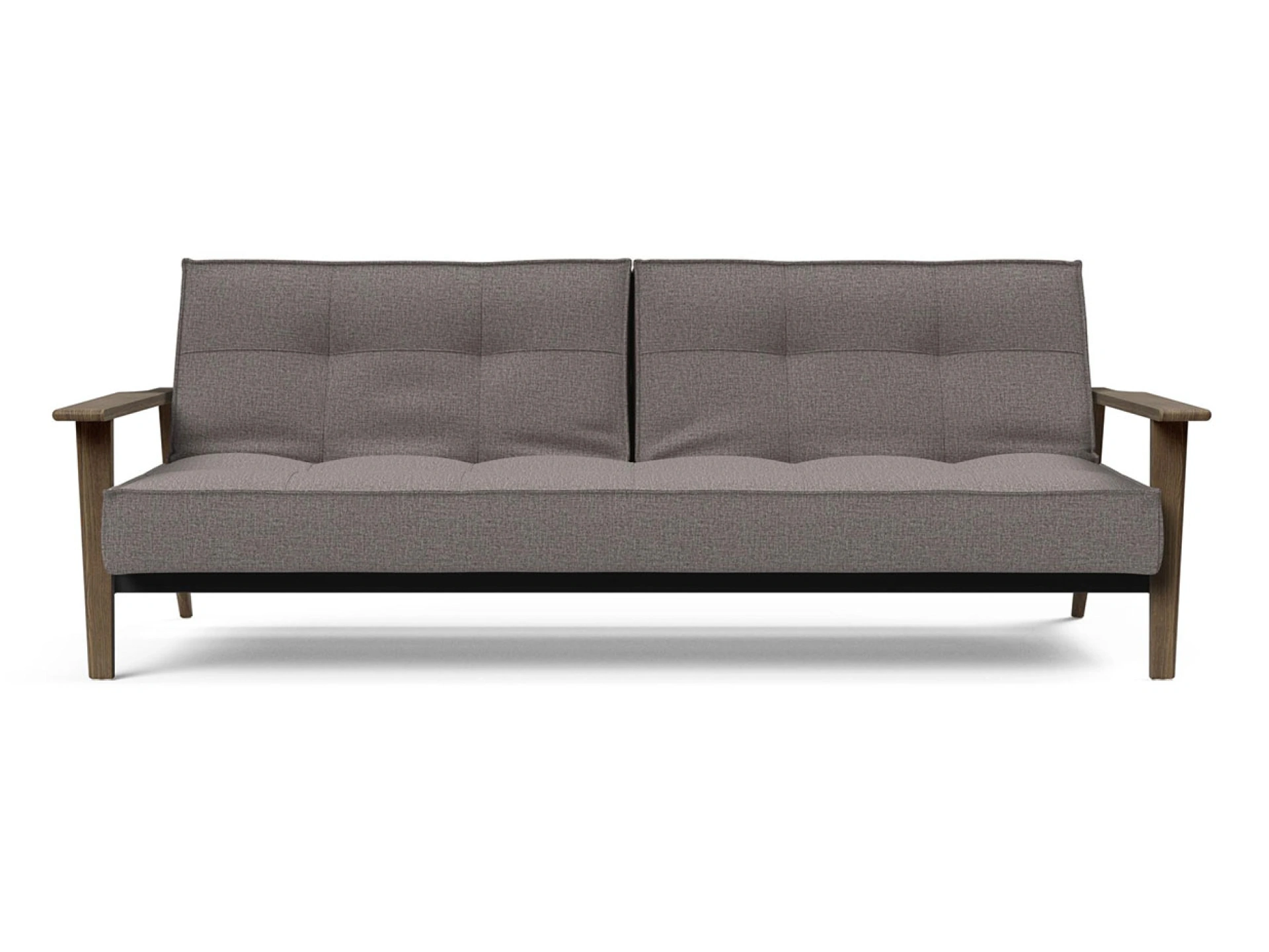 Ansicht des Produktes Splitback Schlafsofa Querschläfer in Stoff Grau