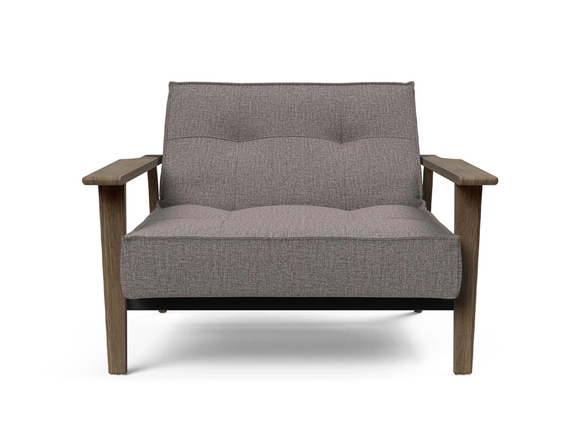 Ansicht des Produktes Splitback Hocker in Stoff Grau