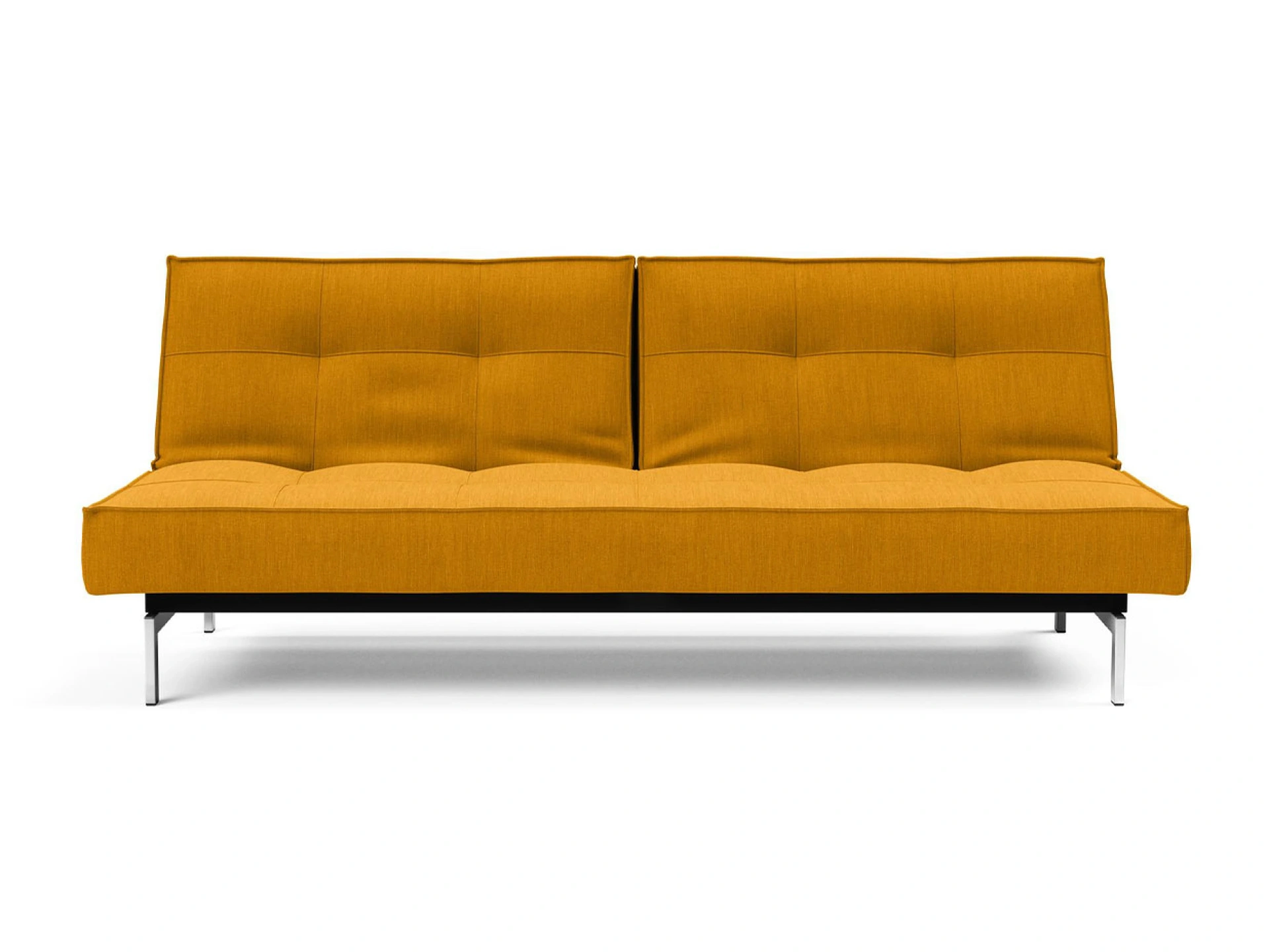 Ansicht des Produktes Splitback Schlafsofa Querschläfer in Stoff Gelb