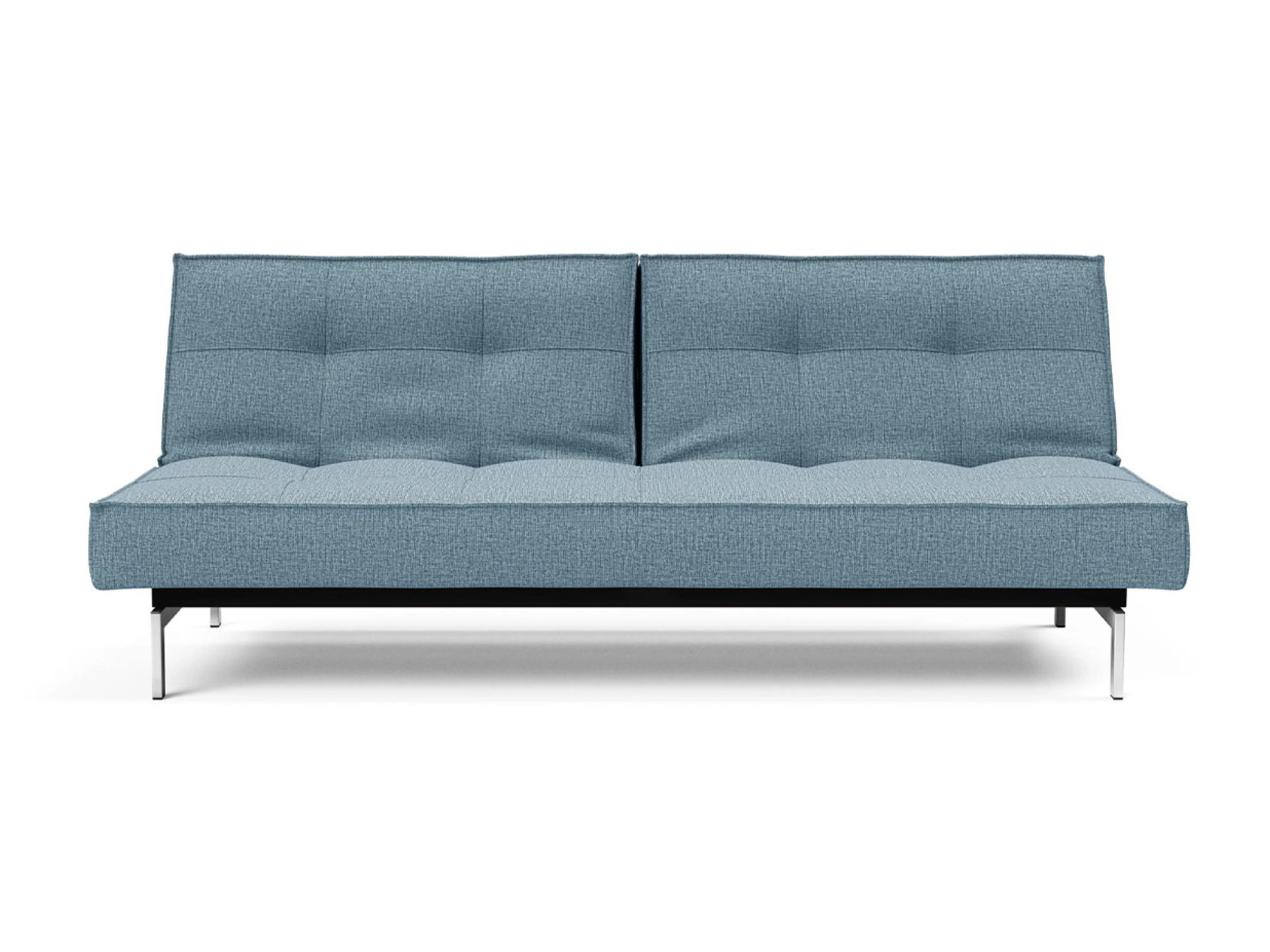 Ansicht des Produktes Splitback Schlafsofa Querschläfer in Stoff Blau