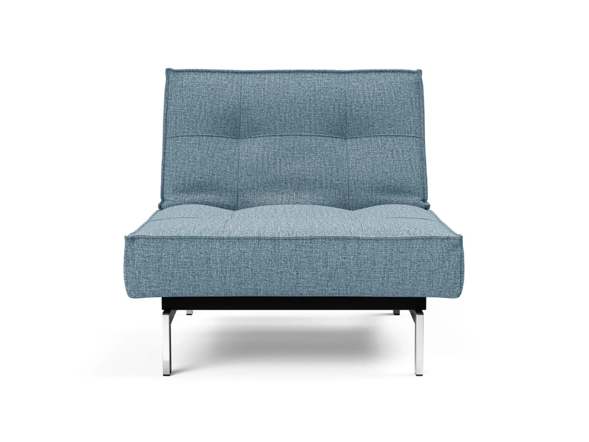 Ansicht des Produktes Splitback Hocker in Stoff Blau