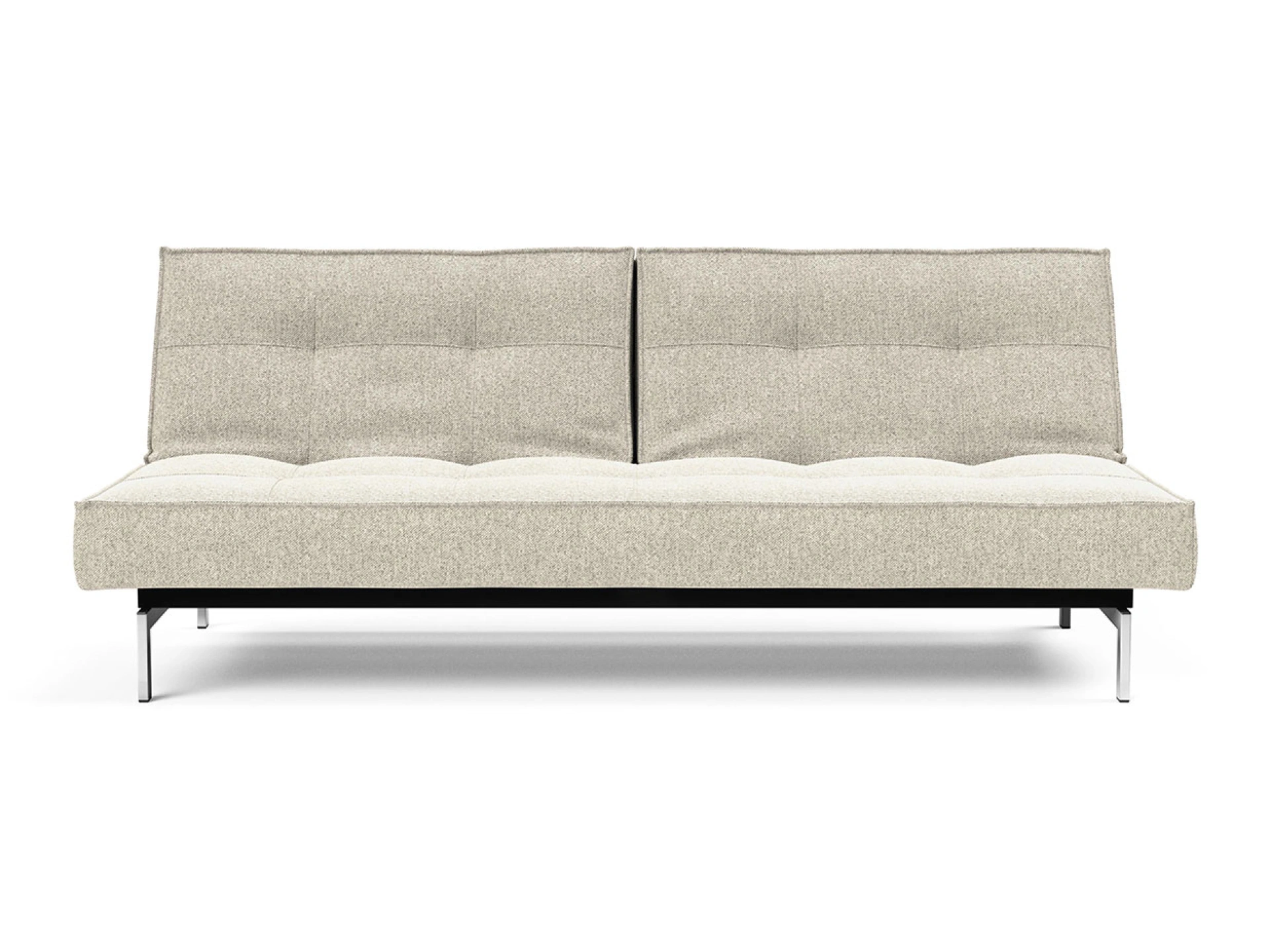 Ansicht des Produktes Splitback Schlafsofa Querschläfer in Stoff Beige