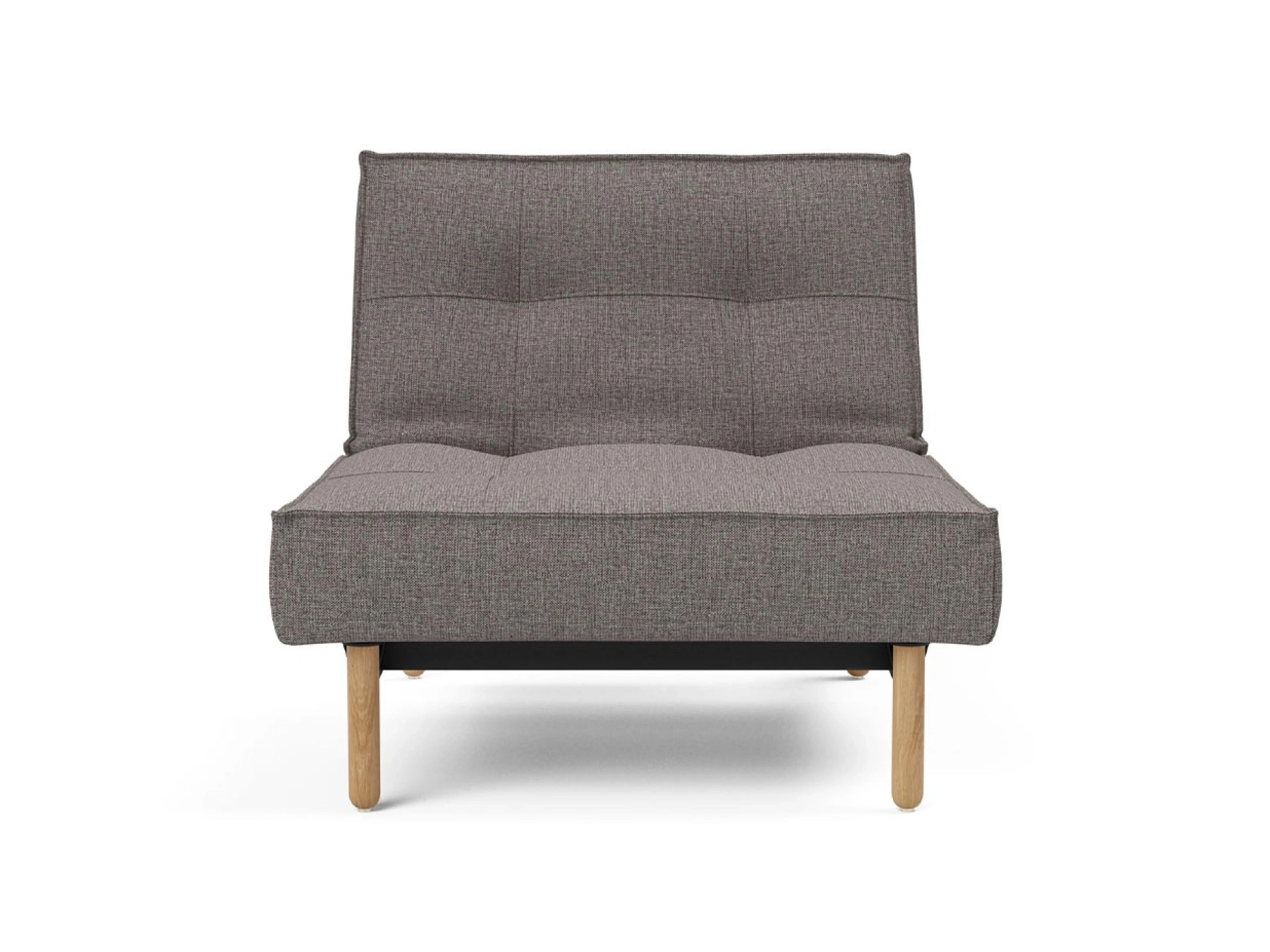 Ansicht des Produktes Splitback Hocker in Stoff Grau