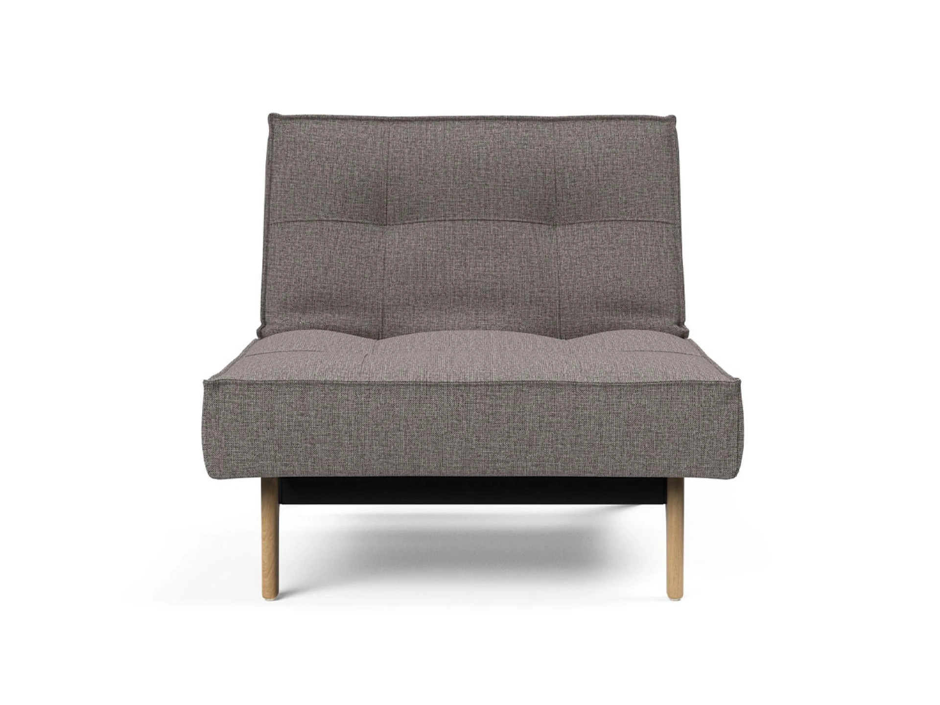 Ansicht des Produktes Splitback Hocker in Stoff Grau
