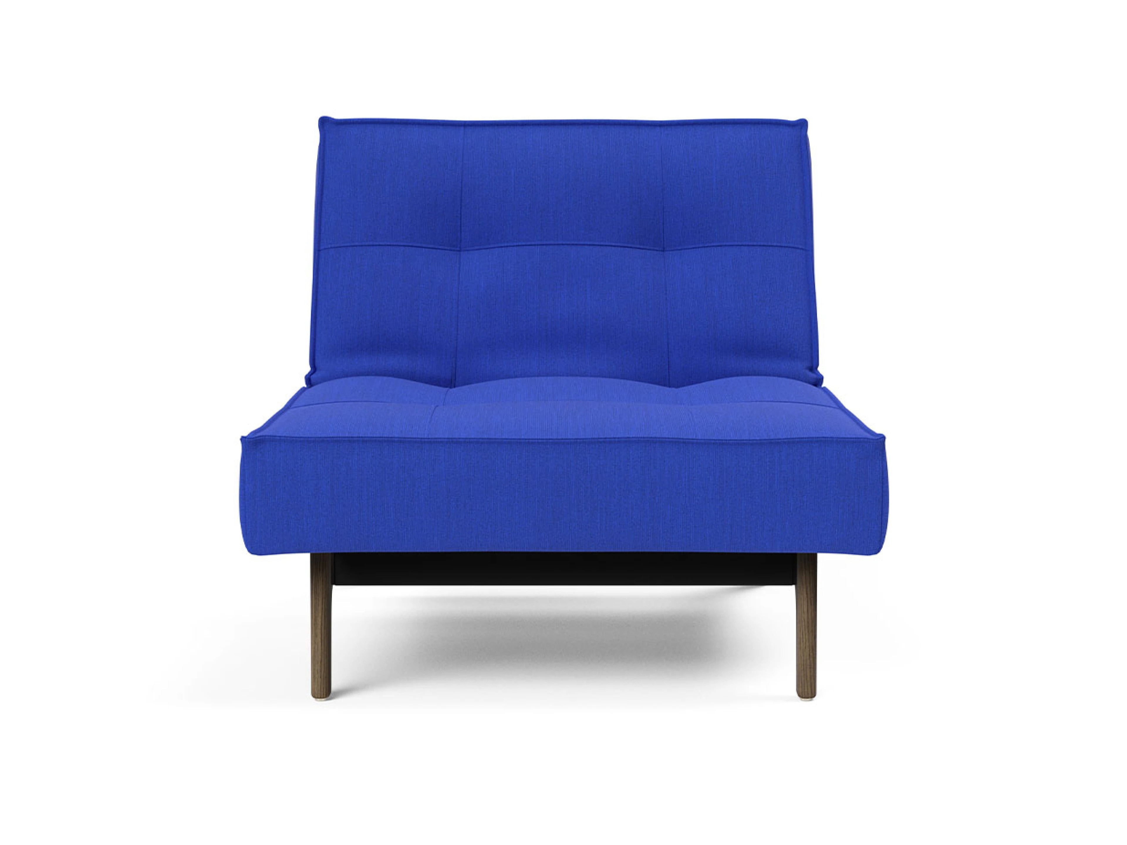 Ansicht des Produktes Splitback Hocker in Stoff Blau