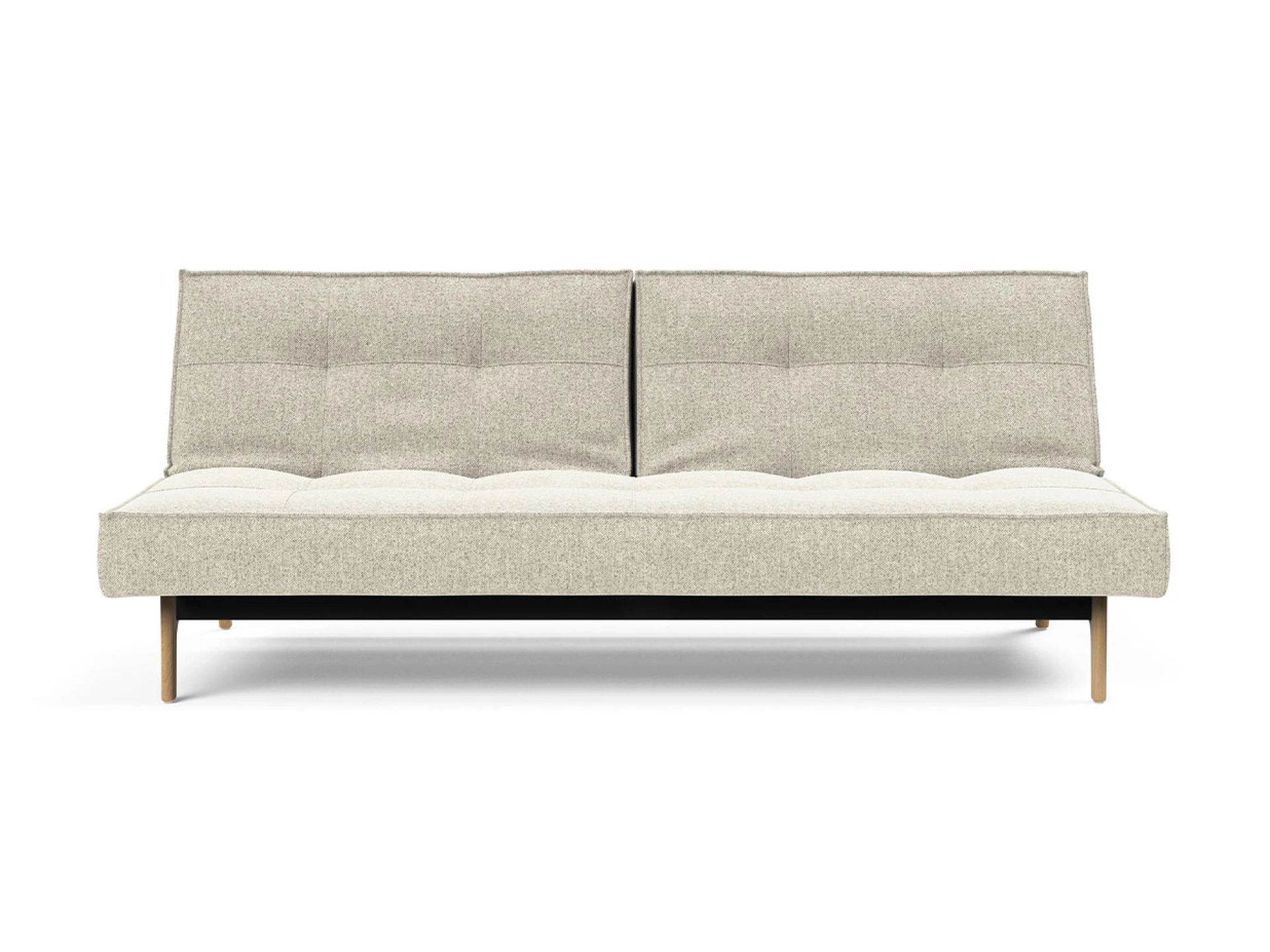 Ansicht des Produktes Splitback Schlafsofa Querschläfer in Stoff Beige