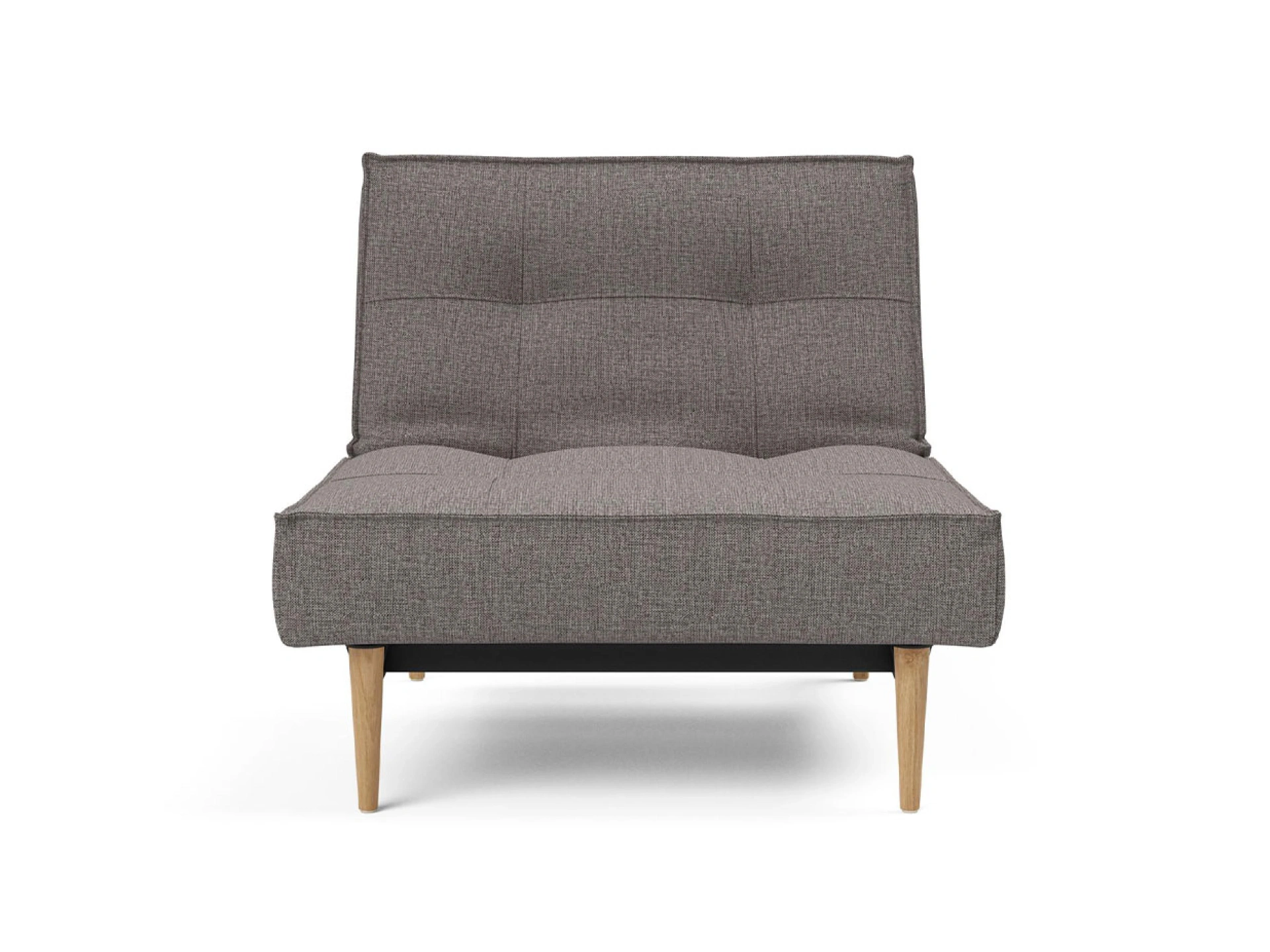 Ansicht des Produktes Splitback Hocker in Stoff Grau