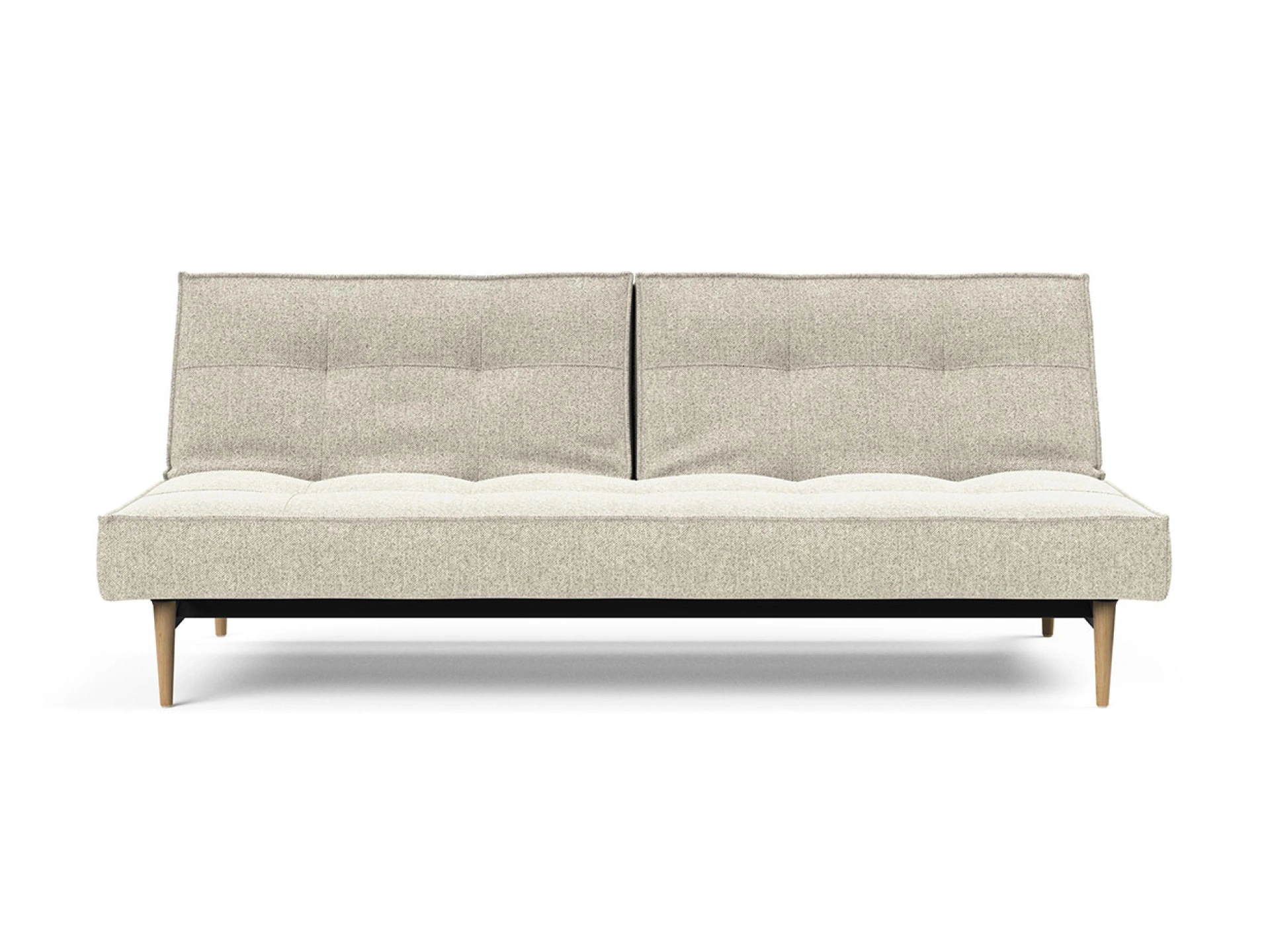 Ansicht des Produktes Splitback Schlafsofa Querschläfer in Stoff Beige