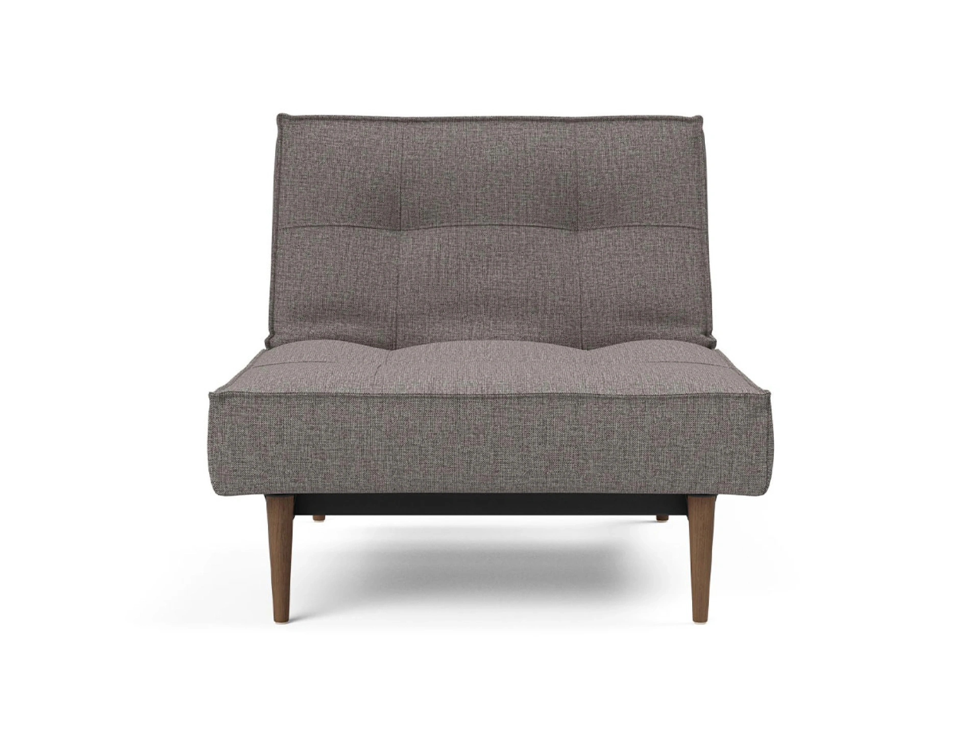 Ansicht des Produktes Splitback Hocker in Stoff Grau