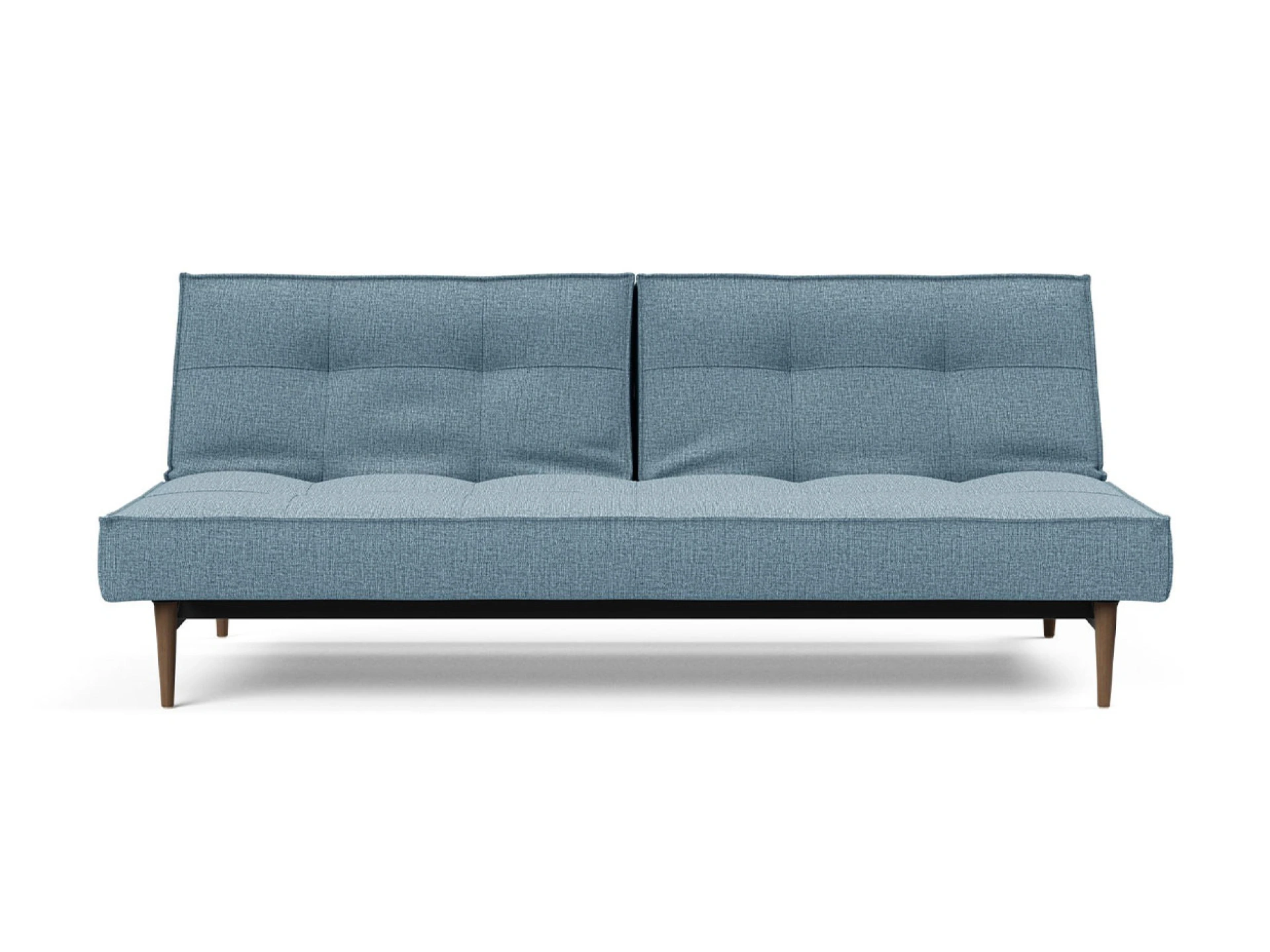 Ansicht des Produktes Splitback Schlafsofa Querschläfer in Stoff Blau