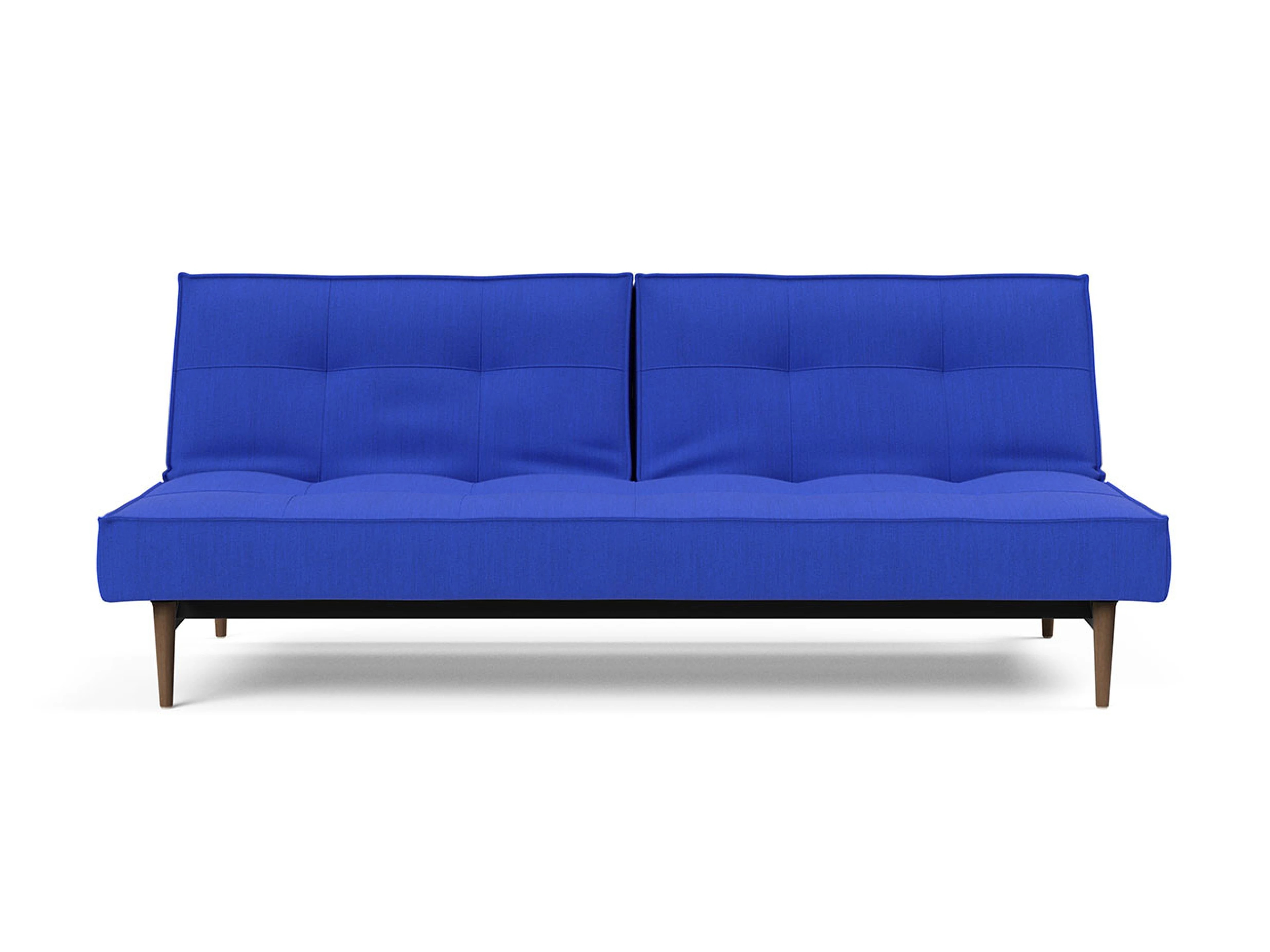 Ansicht des Produktes Splitback Schlafsofa Querschläfer in Stoff Blau