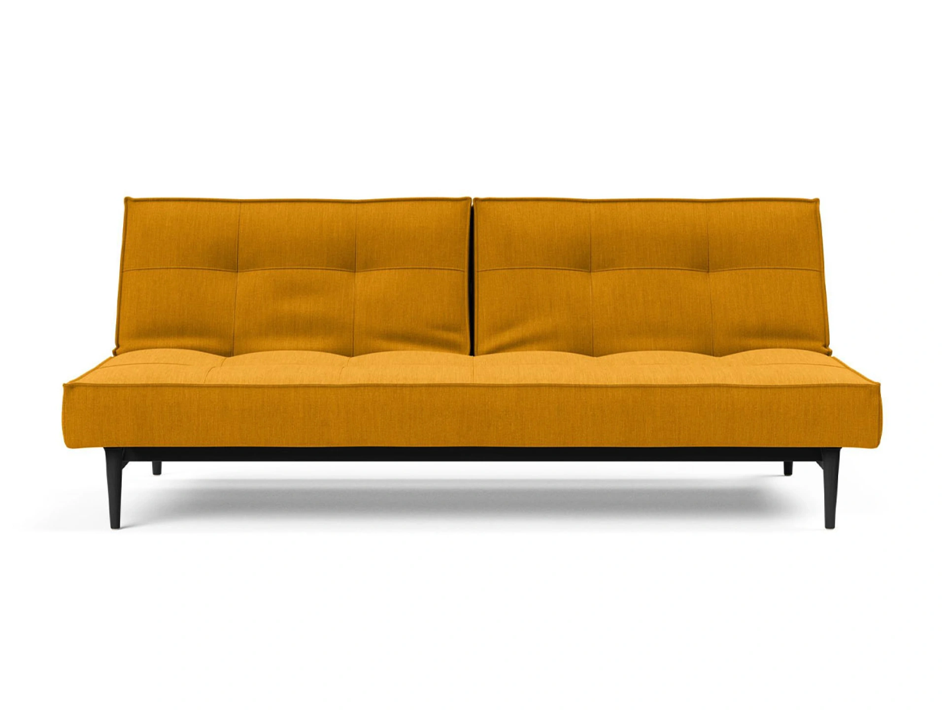 Ansicht des Produktes Splitback Schlafsofa Querschläfer in Stoff Gelb