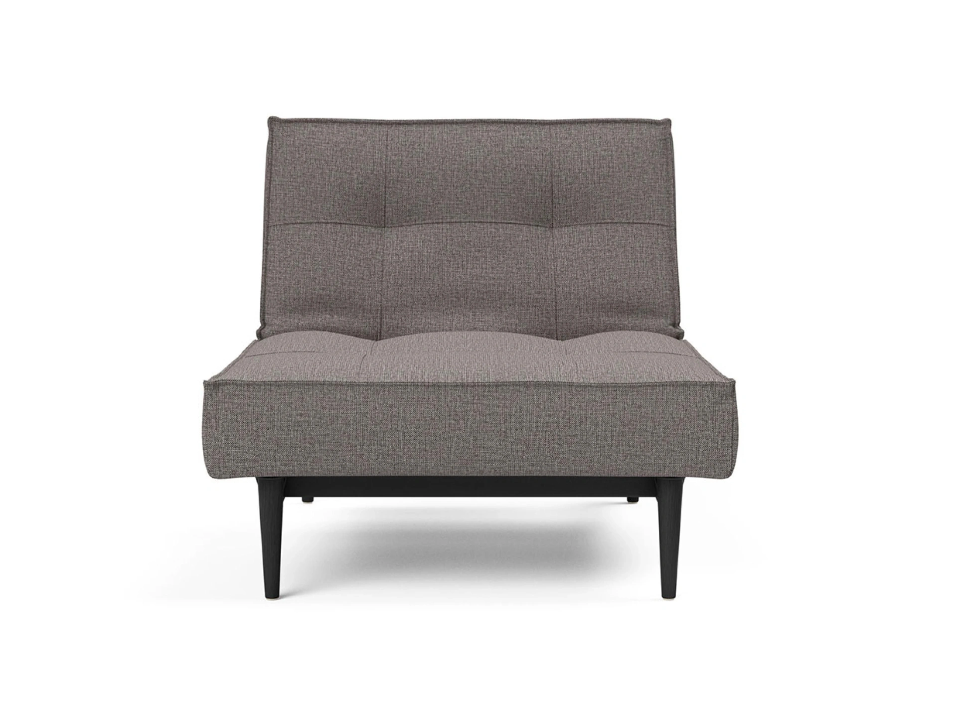 Ansicht des Produktes Splitback Hocker in Stoff Grau